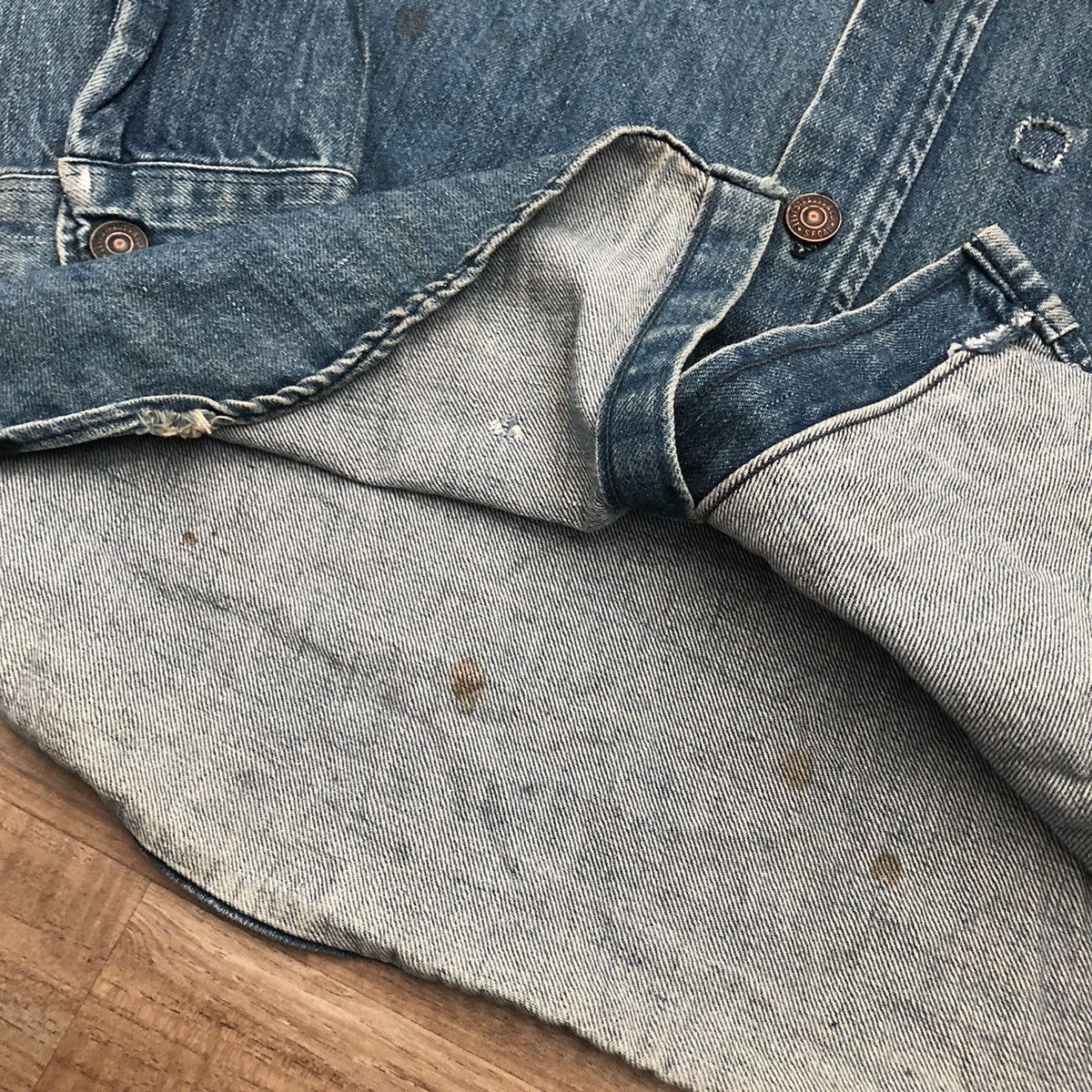 Levi's × Vintage Vintage 70’s Levi’s Button Front Denim Shirt Heavy Size US M / EU 48-50 / 2 - 11 Thumbnail