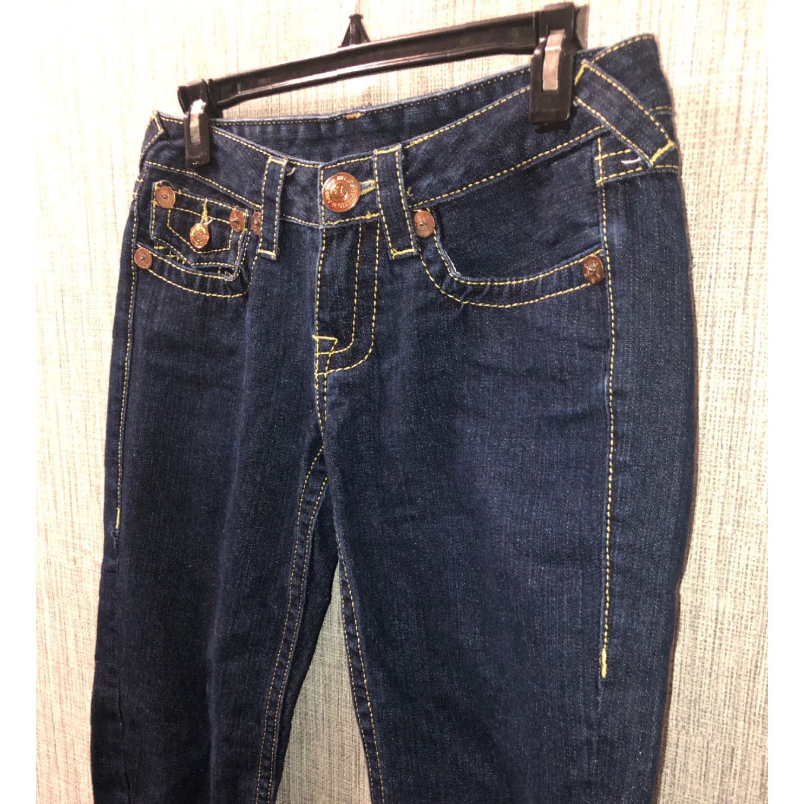 True Religion VINTAGE? No, it's not vintage. True Religion Joey Big T Denim Jeans Womens 28/30 In X 29 In Blue Adult Women 29 in Waist 29 in Inseam Size 29" - 3 Thumbnail