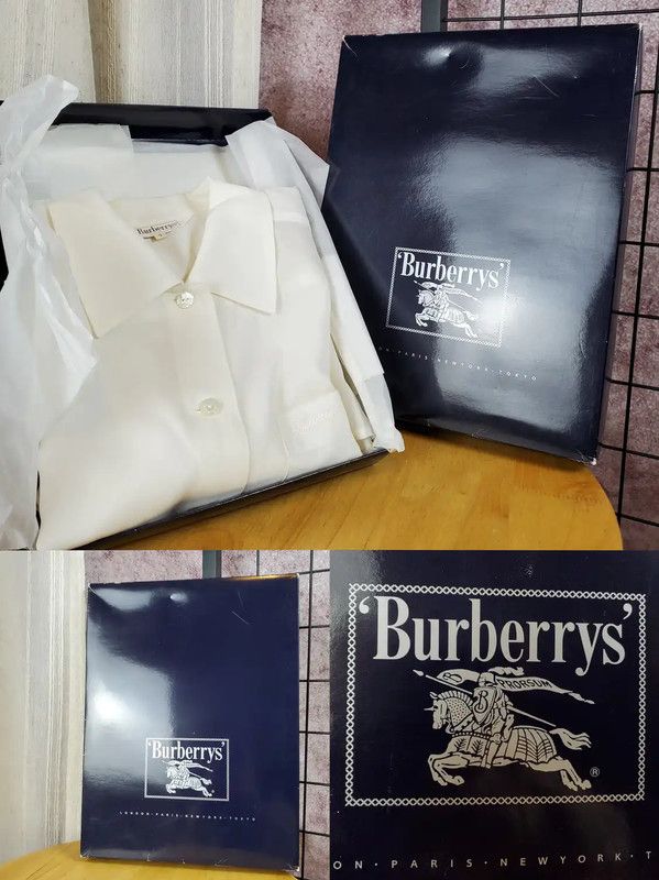Burberry Burberry Short Sleeve White Embroidered Shirt Size US M / EU 48-50 / 2 - 1 Thumbnail