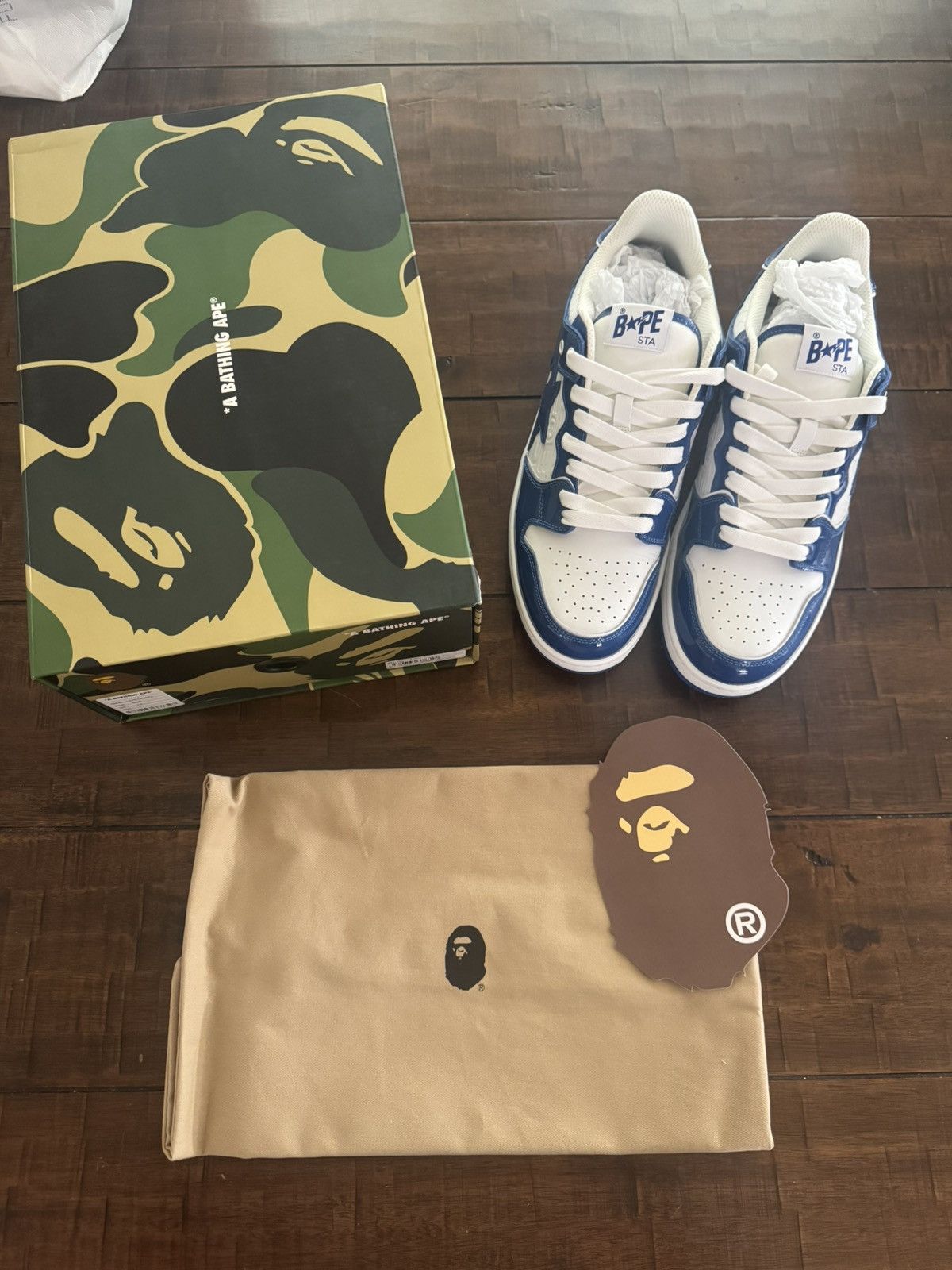 Bape BAPE Sk8 Sta #5 Luxury Sport Monogram Royal Blue Size 12 Size US 12 / EU 45 - 8 Thumbnail