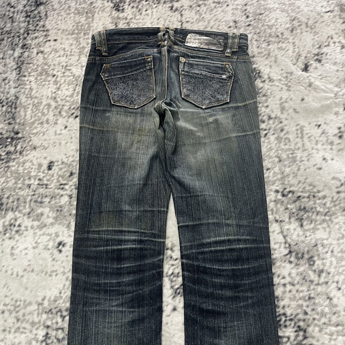 GOSTAR DE FUGA Gergia Love Fade Wash Embroidered Jeans Size 28" / US 6 / IT 42 - 3 Thumbnail