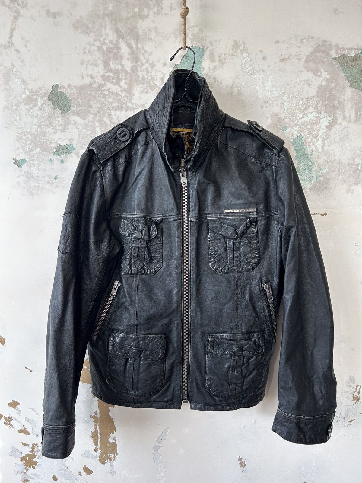 Japanese Brand Leather Jacket Superdry SUPERDRY LEATHER JACKET Grailed
