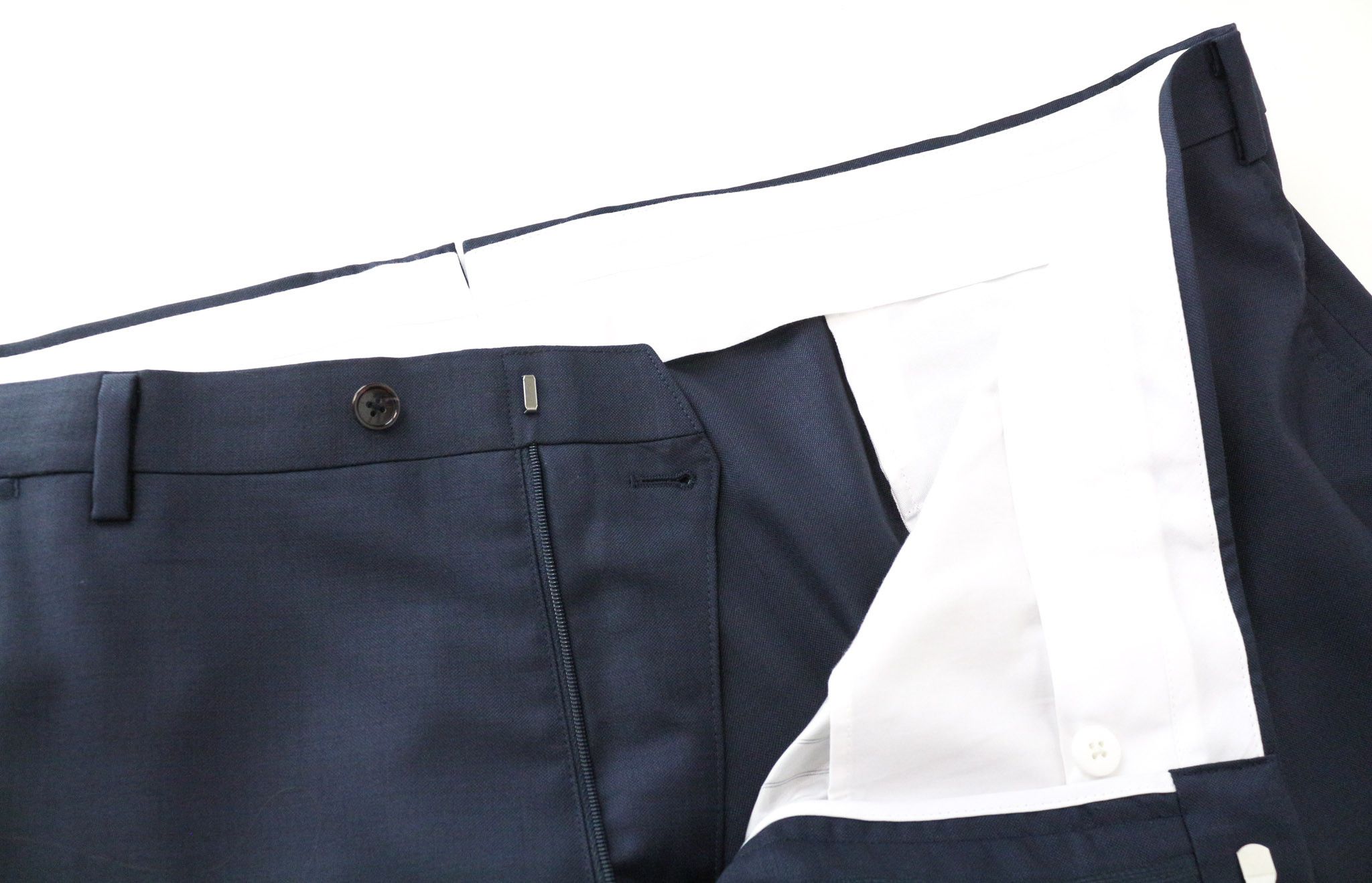 Suitsupply LAZIO UK58S Navy Slim Wool Melange Suit 75645 Size 54R - 11 Thumbnail