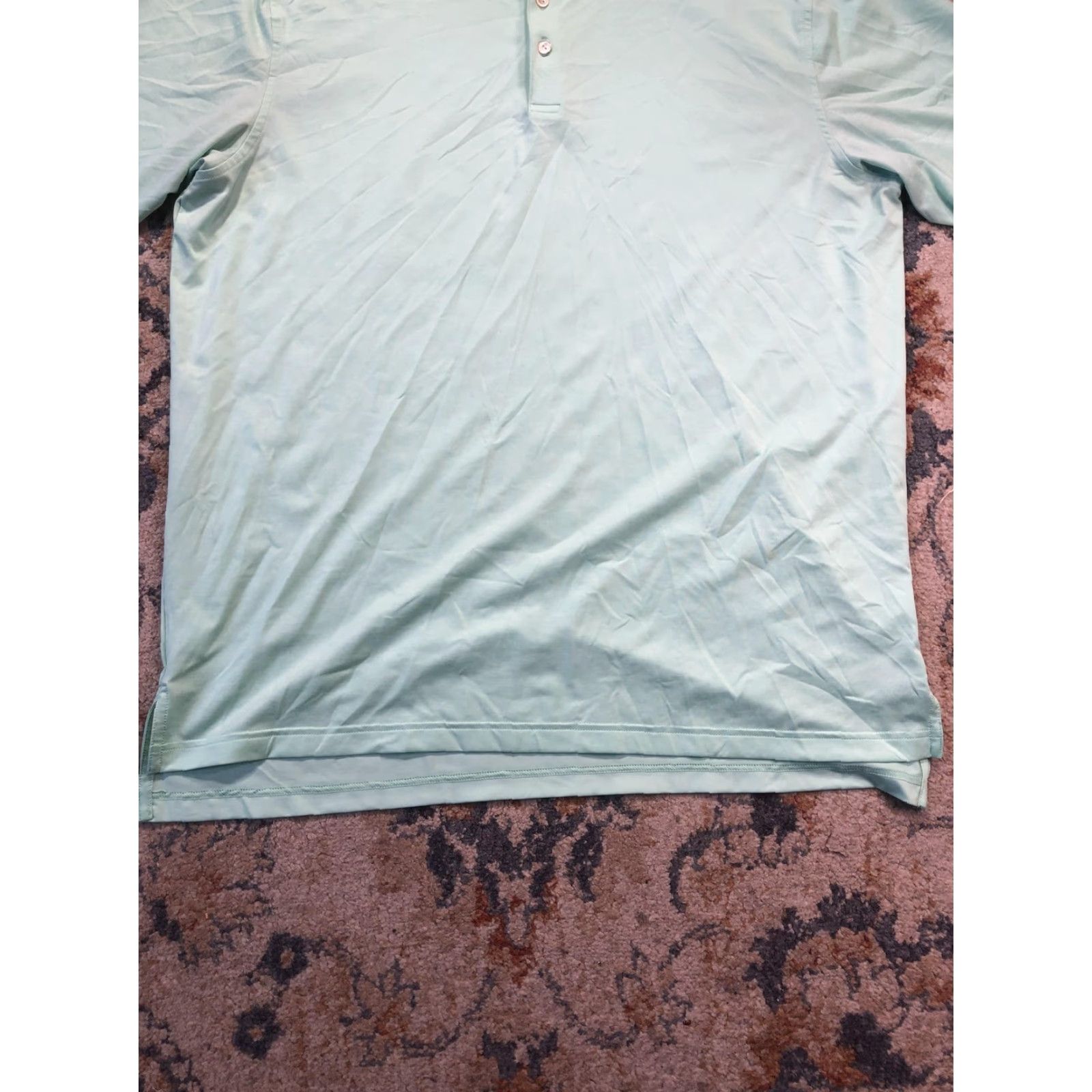 Peter Millar Peter Millar Summer Comfort Polo Shirt Mens XL Green Solid Golf Short Sleeve Size US XL / EU 56 / 4 - 5 Thumbnail