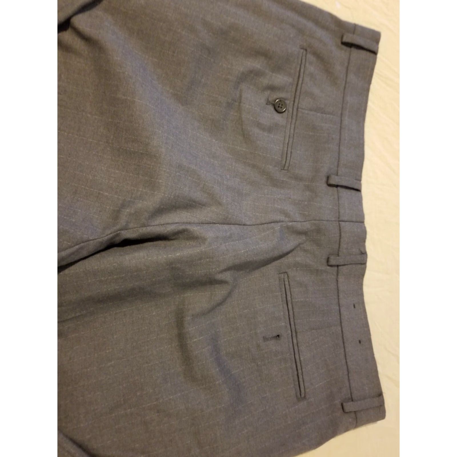 Banana Republic Banana Republic Mens Dress Pants 36x30 Gray Slack Chino Khaki Trouser Stretch Size US 36 / EU 52 - 2 Thumbnail