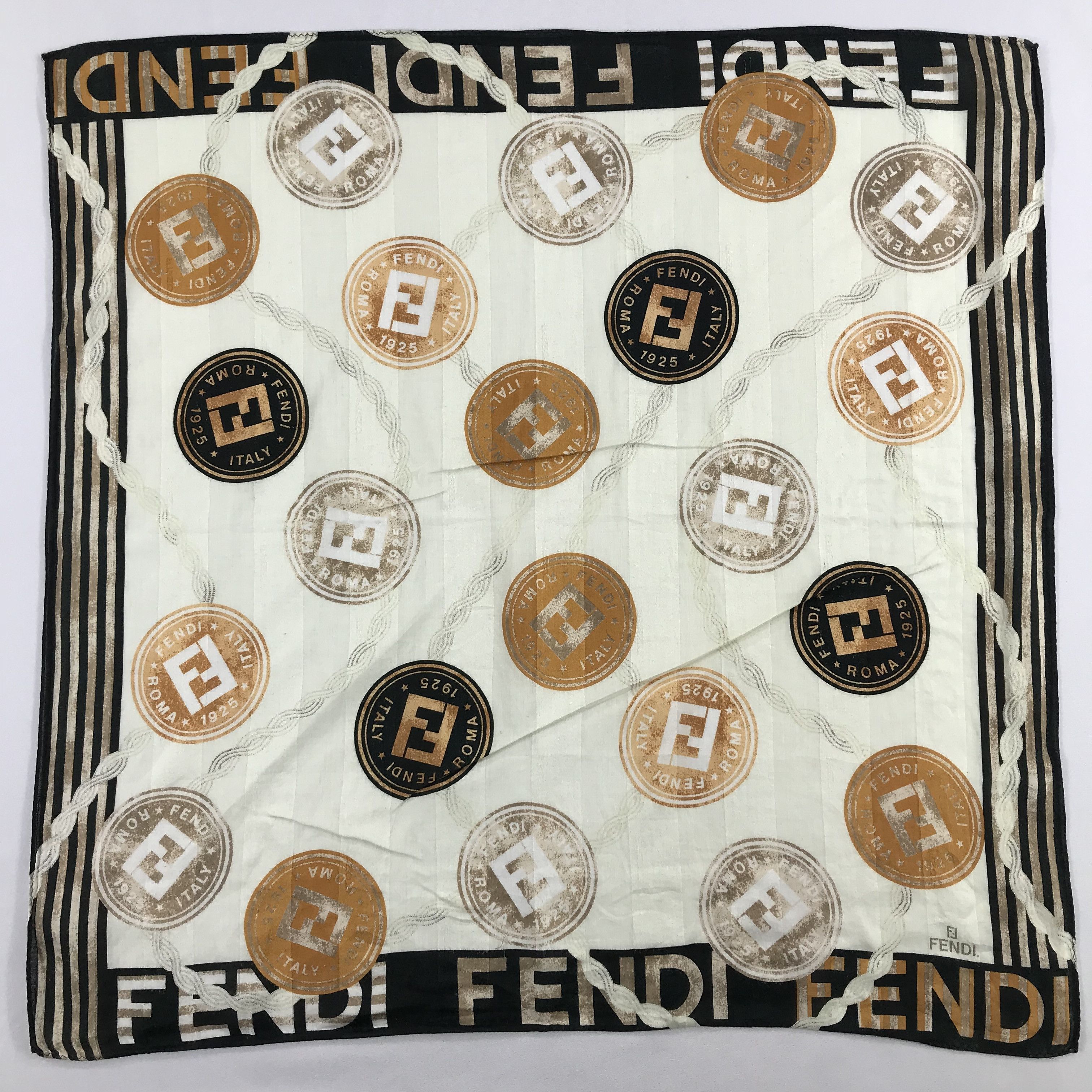 Vintage Fendi Bandana / Handkerchief / Neckerchief -S2263