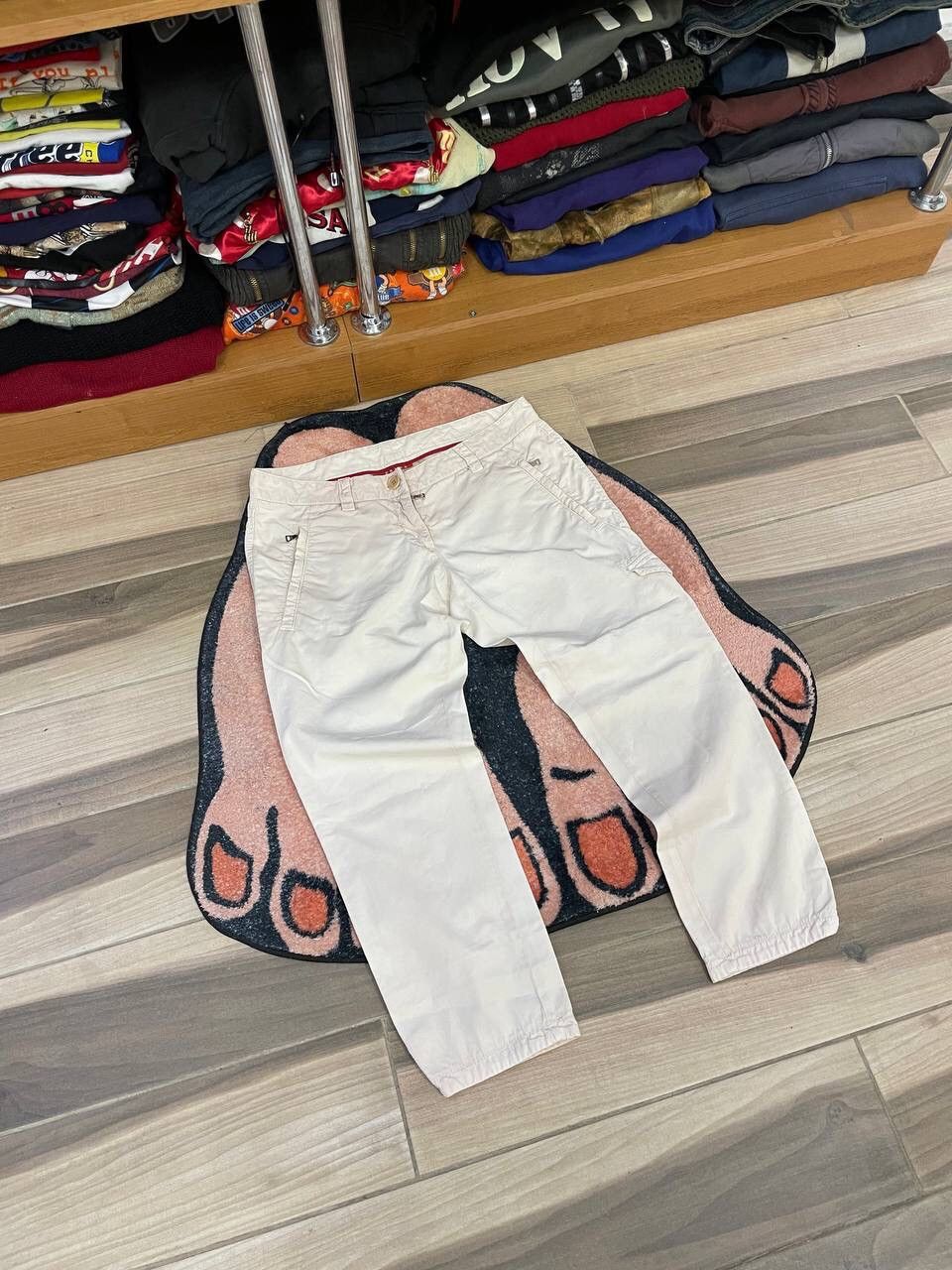 Prada Prada Vintage Womens Red Tab Cargo Pants Size 27" / US 4 / IT 40 - 1 Thumbnail