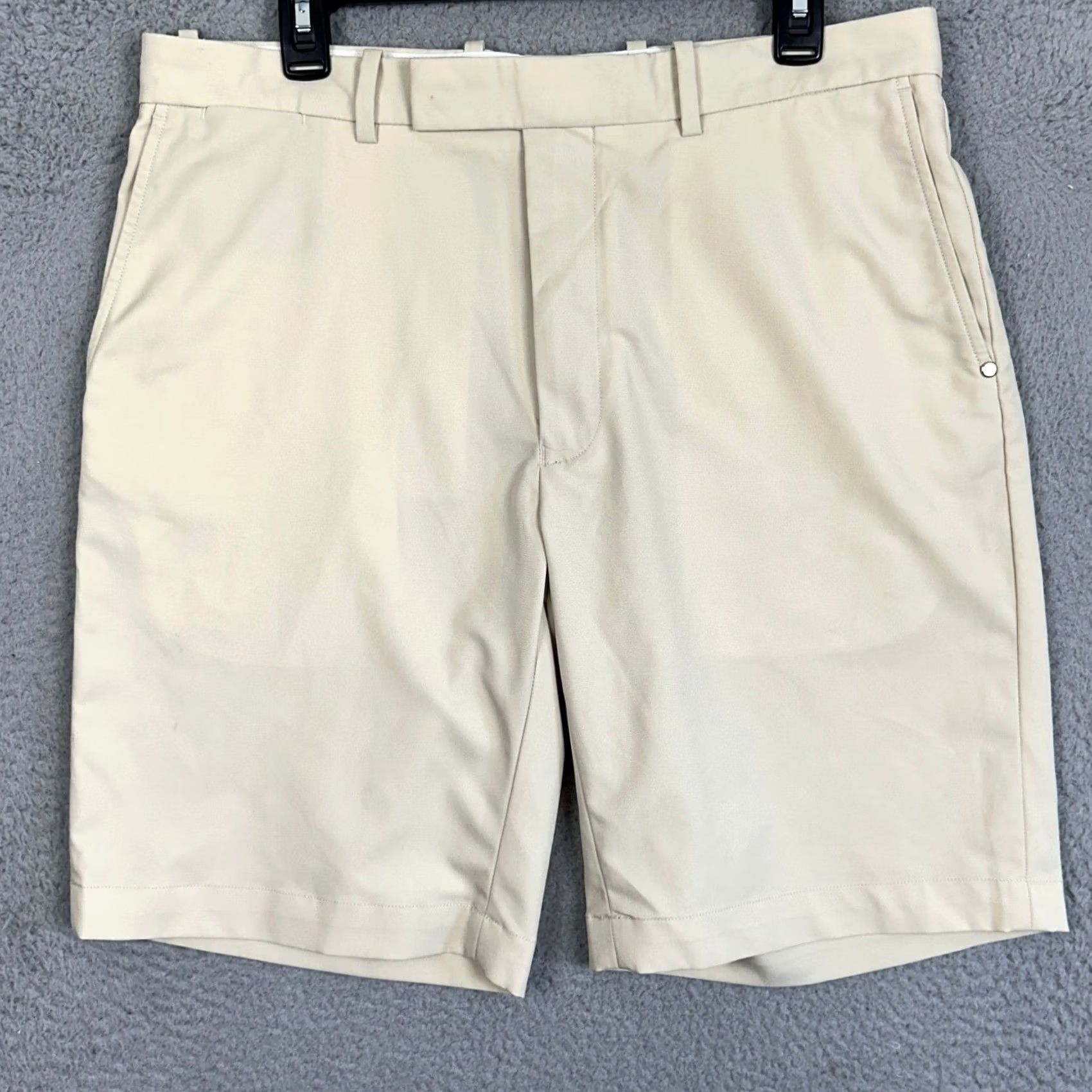 RLX Ralph Lauren RLX Ralph Lauren Shorts Men 34 Chino Flat Front Pocket 4-Pocket Embroidery 2015 U.S. Open Ivory Cream Golf Shorts Pop Sports Size US 34 / EU 50 - 2 Thumbnail