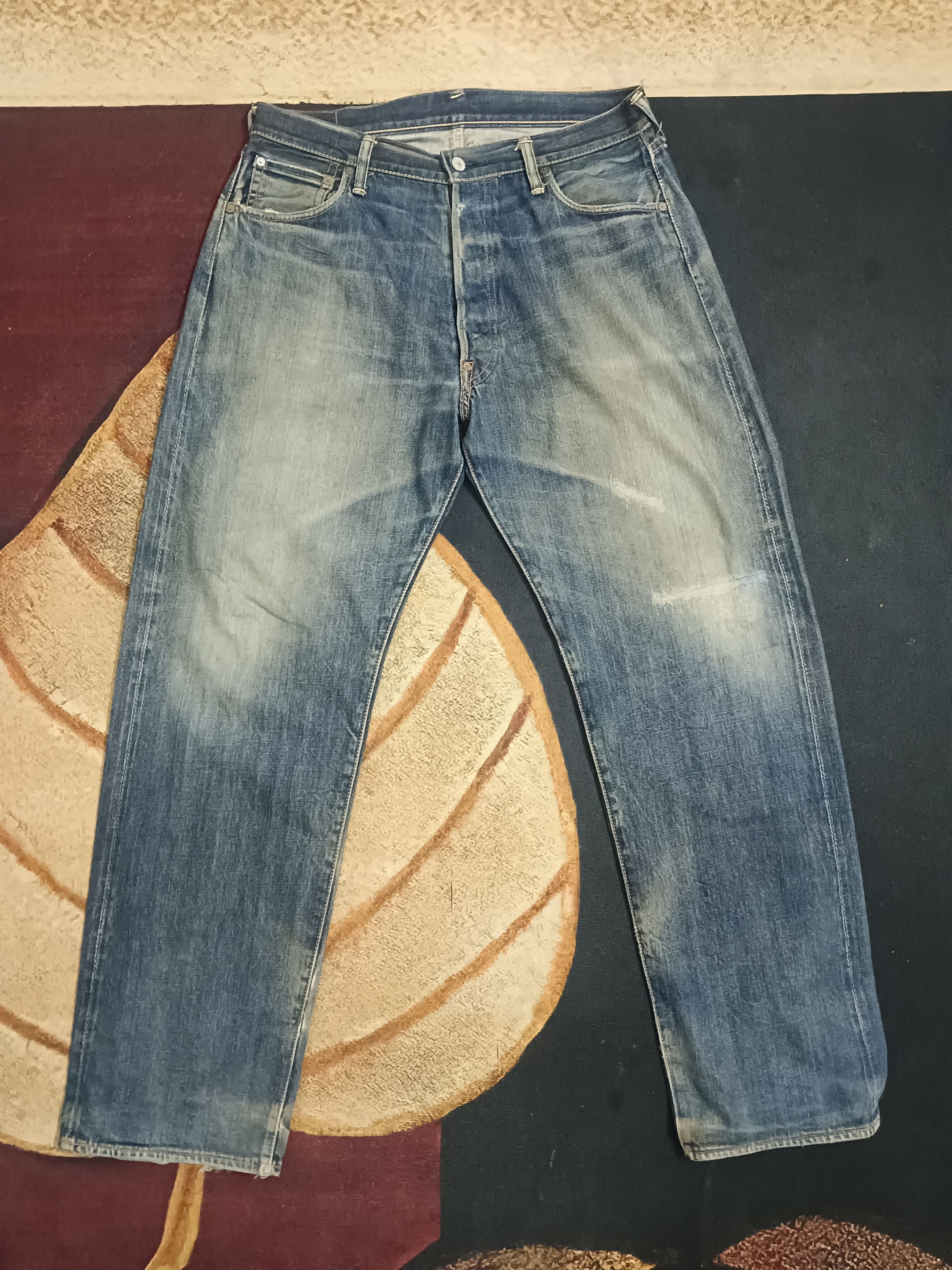 Evisu × Japanese Brand × Vintage Mighty Evisu vintage daicock big logo selvedge jeans Size US 36 / EU 52 - 7 Thumbnail
