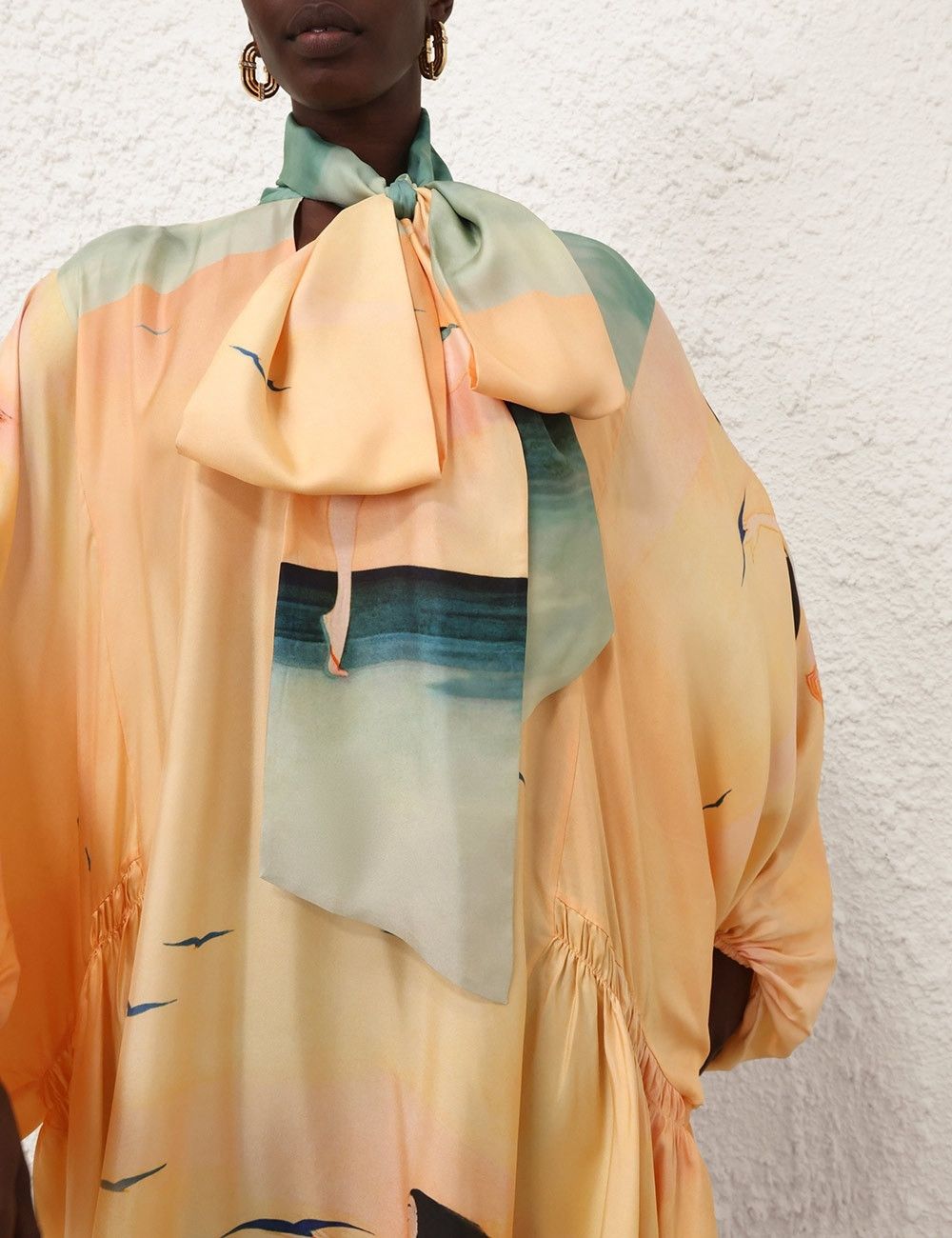 oc11z0725 Eden Billow Dress in Multicolor