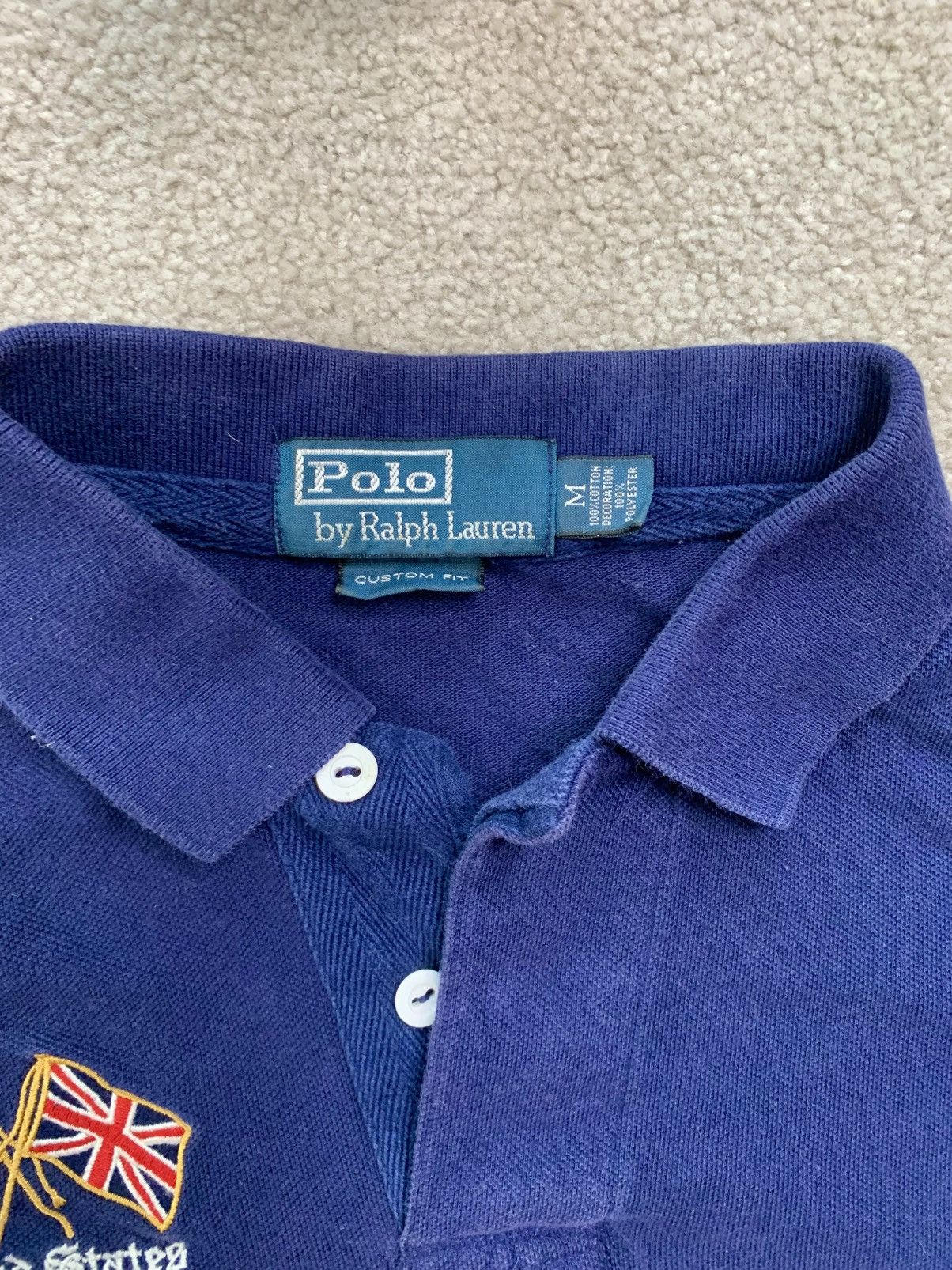 Rugby Ralph Lauren Vintage Polo Ralph Lauren Rugby USA012 Big Logo y2k Size US M / EU 48-50 / 2 - 5 Thumbnail