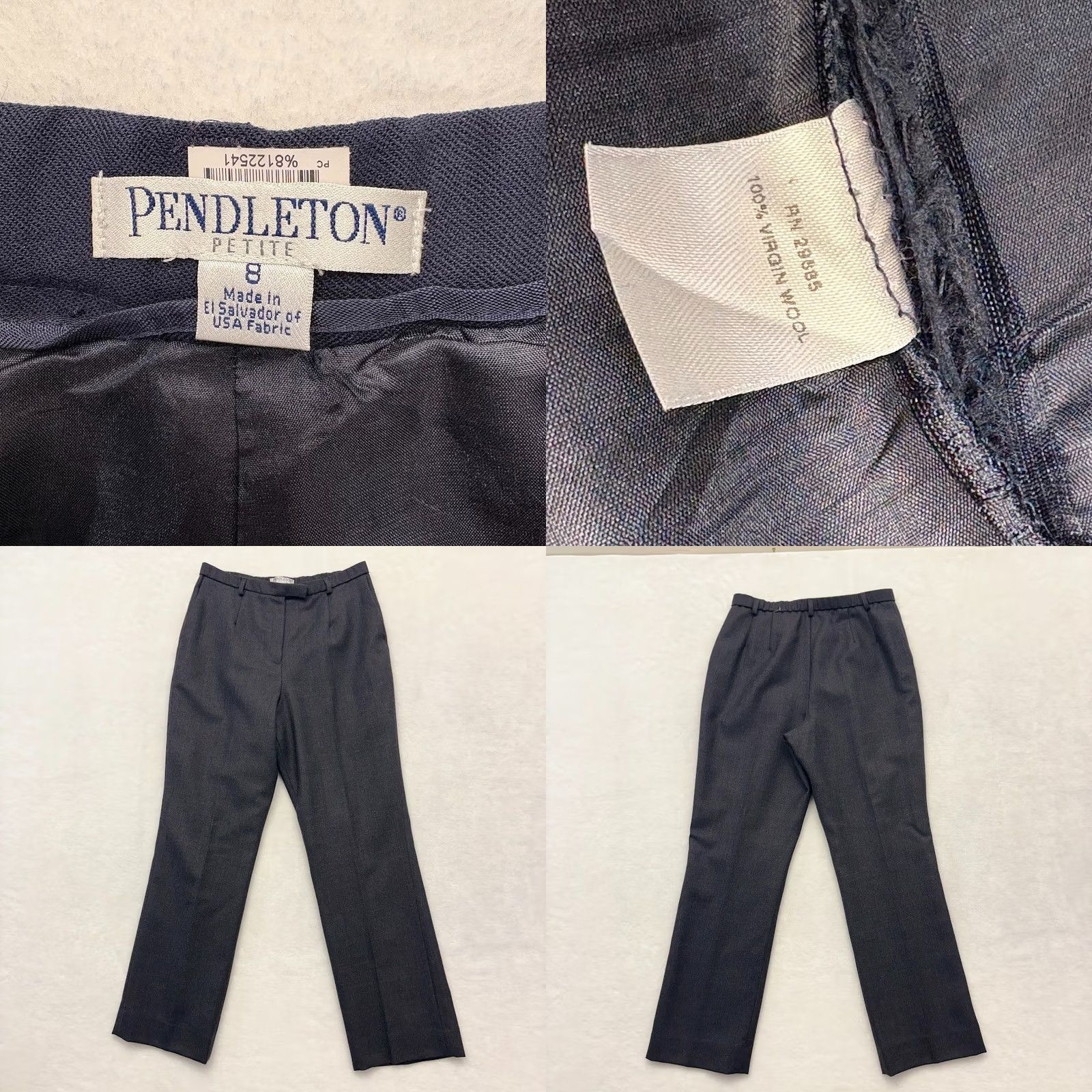 Pendleton VINTAGE Pendleton Pants Womens 8P Pleated Wool Size PETITE High Rise Trouser Size 30" / US 8 / IT 44 - 8 Thumbnail