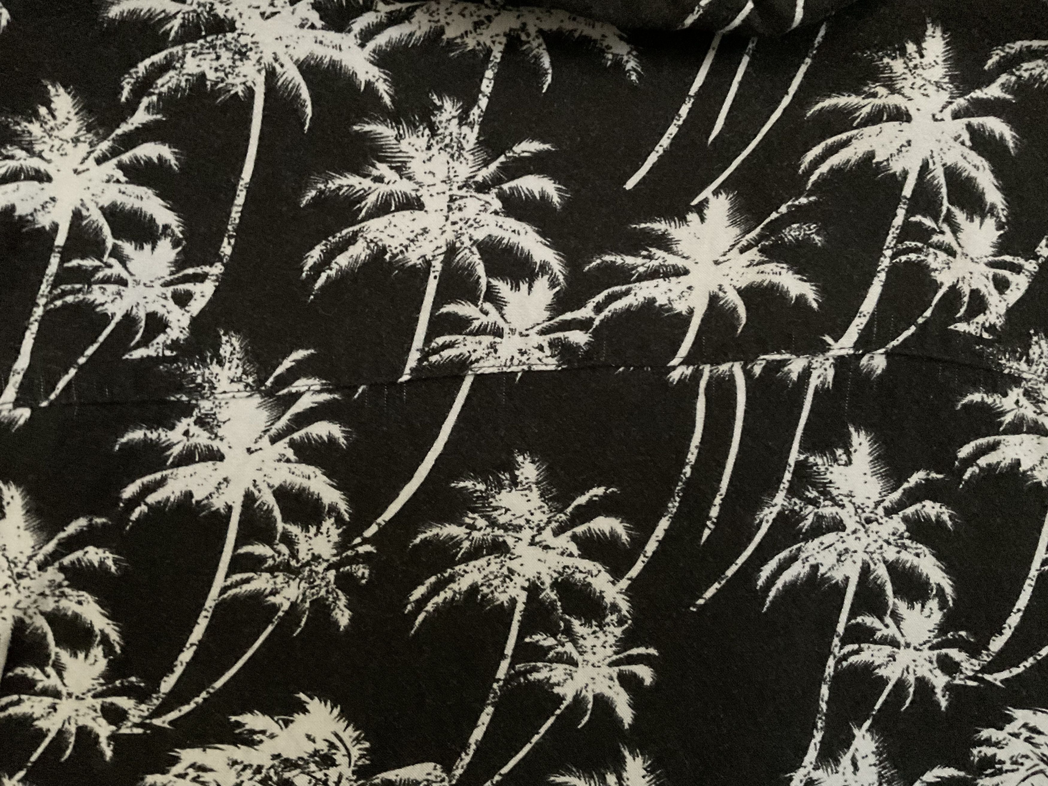 Free Planet Black Palm Tree Camp Button Up Short Sleeve Size US S / EU 44-46 / 1 - 4 Thumbnail