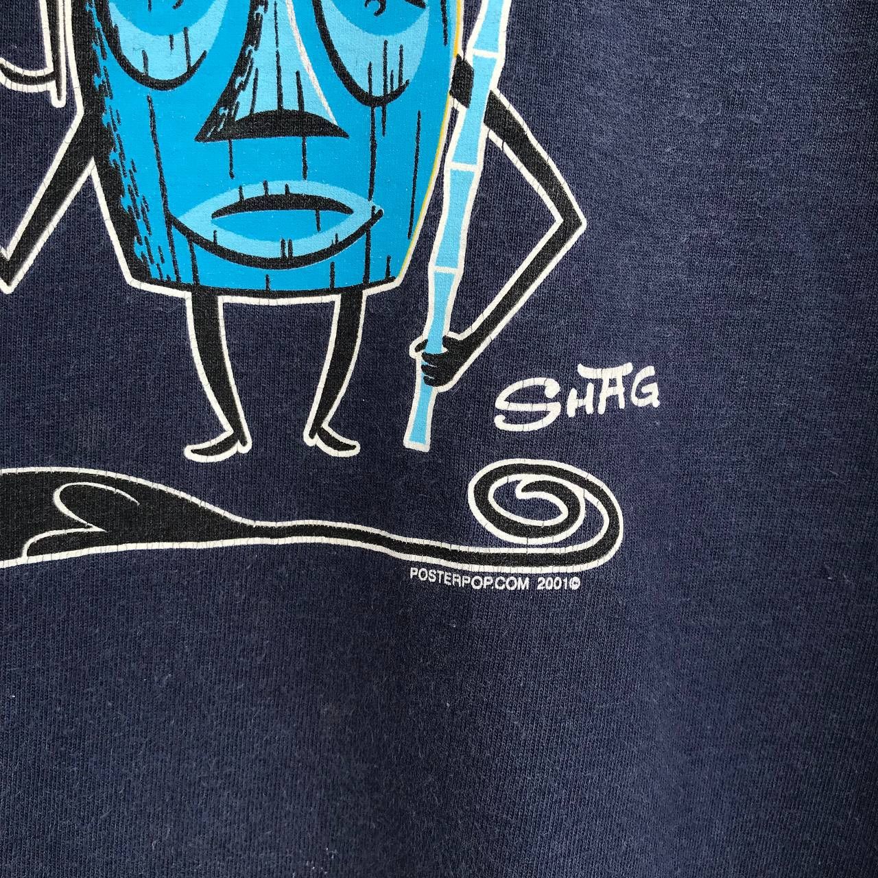 Hook-Ups × Vintage VINTAGE Y2K POSTERPOP SHAG SKATEBOARD HOOK-UPS FADED BLU Size US S / EU 44-46 / 1 - 2 Thumbnail