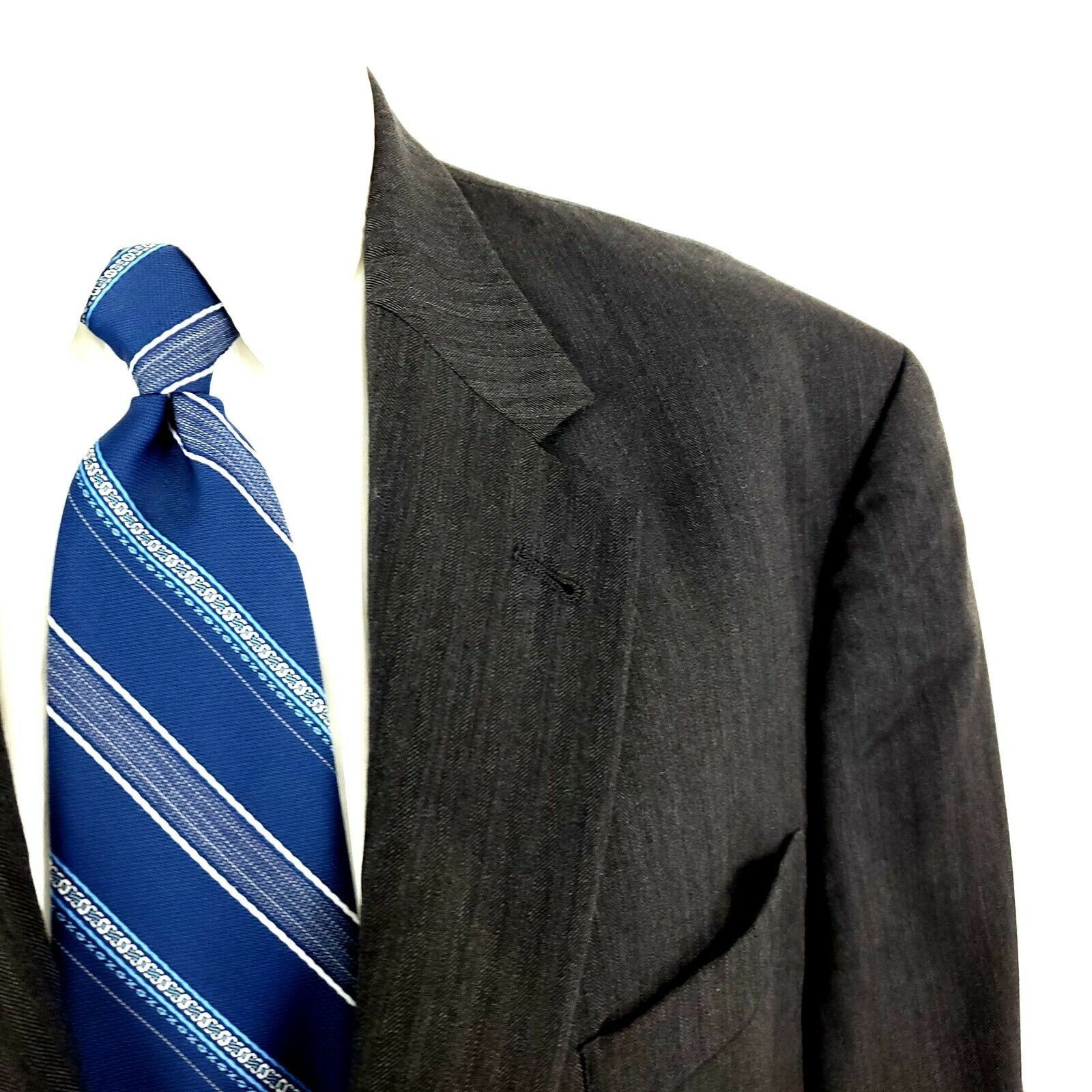 Jos. A. Bank Jos A Bank Wool 2 Button Signature Collection Blazer 44R Gra Size 44R - 2 Thumbnail