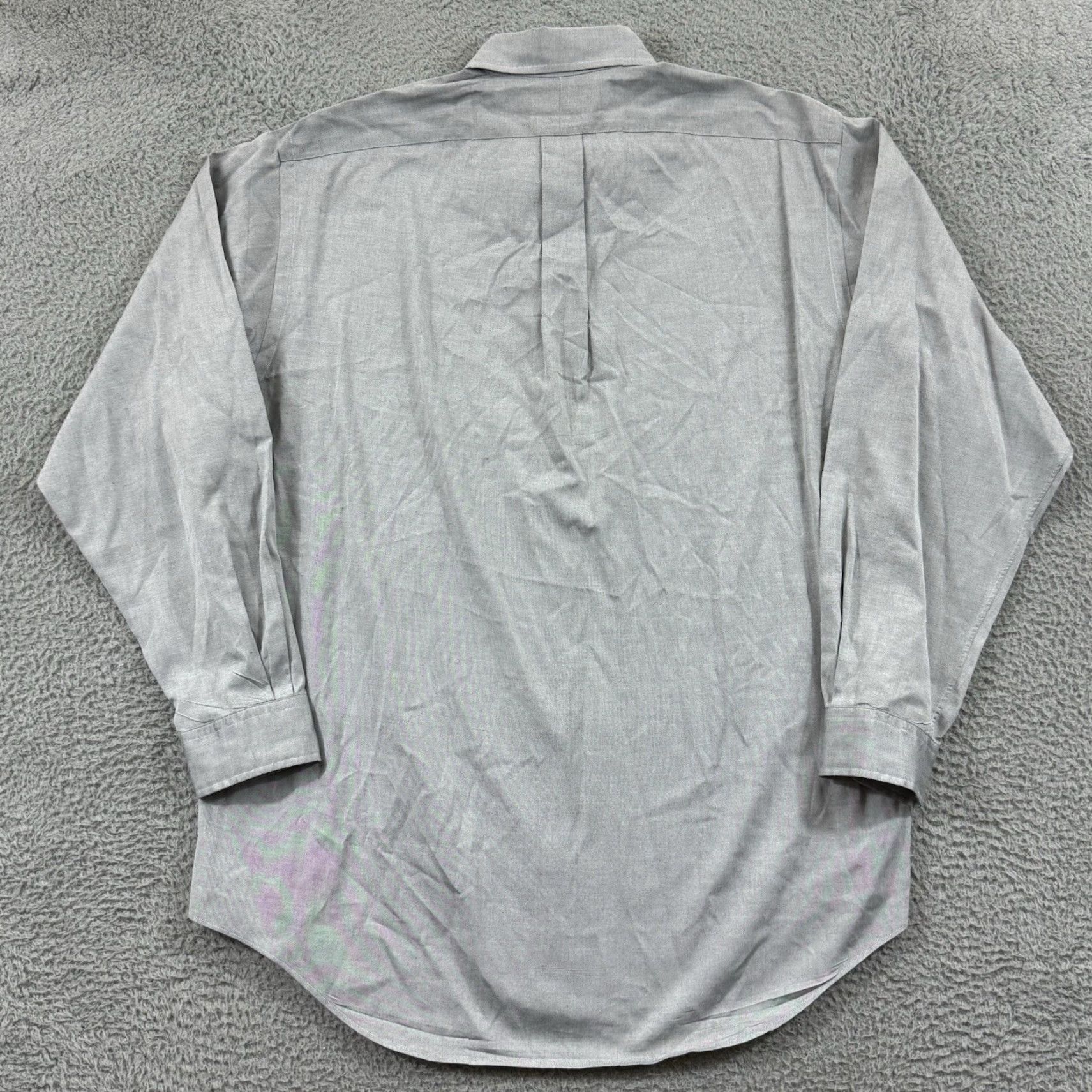 Polo Ralph Lauren VINTAGE Polo Ralph Lauren Shirt Men XL Gray Yarmouth Button Up Long Sleeve Oxford Preppy Size US XL / EU 56 / 4 - 7 Thumbnail
