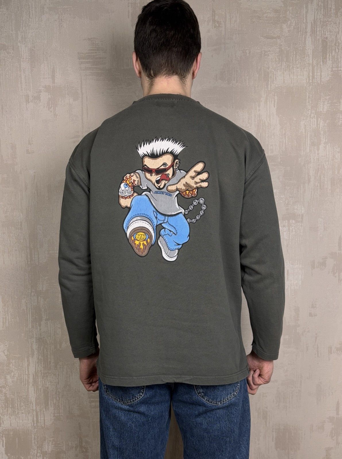 Vintage Vintage Street Tags Graffiti Rap Hip Hop Sweatshirt Y2K Size US L / EU 52-54 / 3 - 2 Thumbnail
