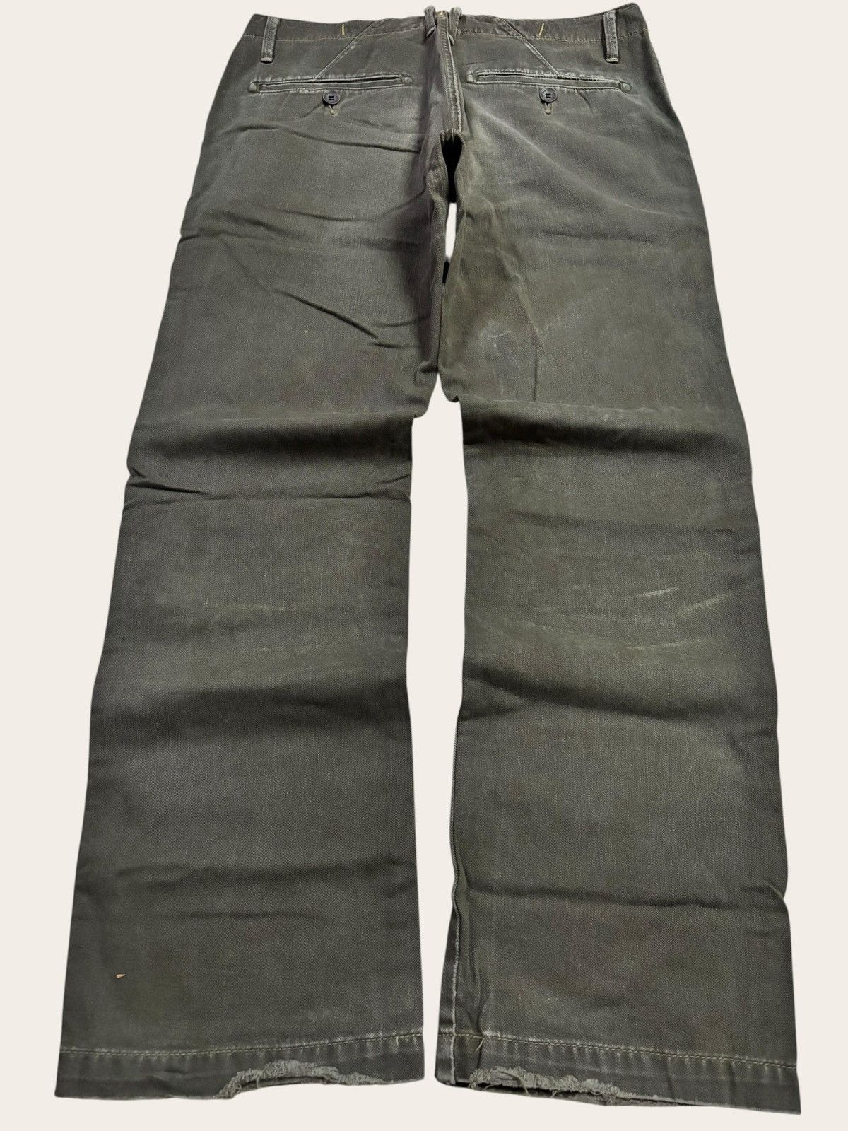 Edwin Vtg Edwin Baggy Moss Duck Green Loose Jeans Size US 34 / EU 50 - 2 Thumbnail