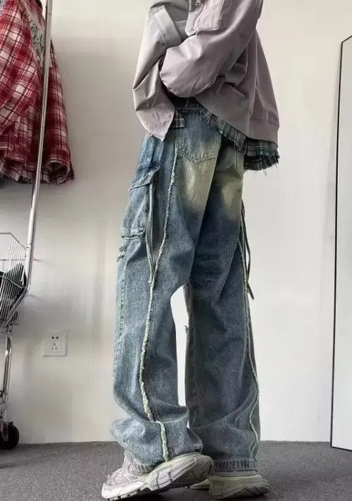 Japanese Brand Maruyama x Ema Loose-fit Straight-leg Denim Pant Size US 31 - 5 Thumbnail