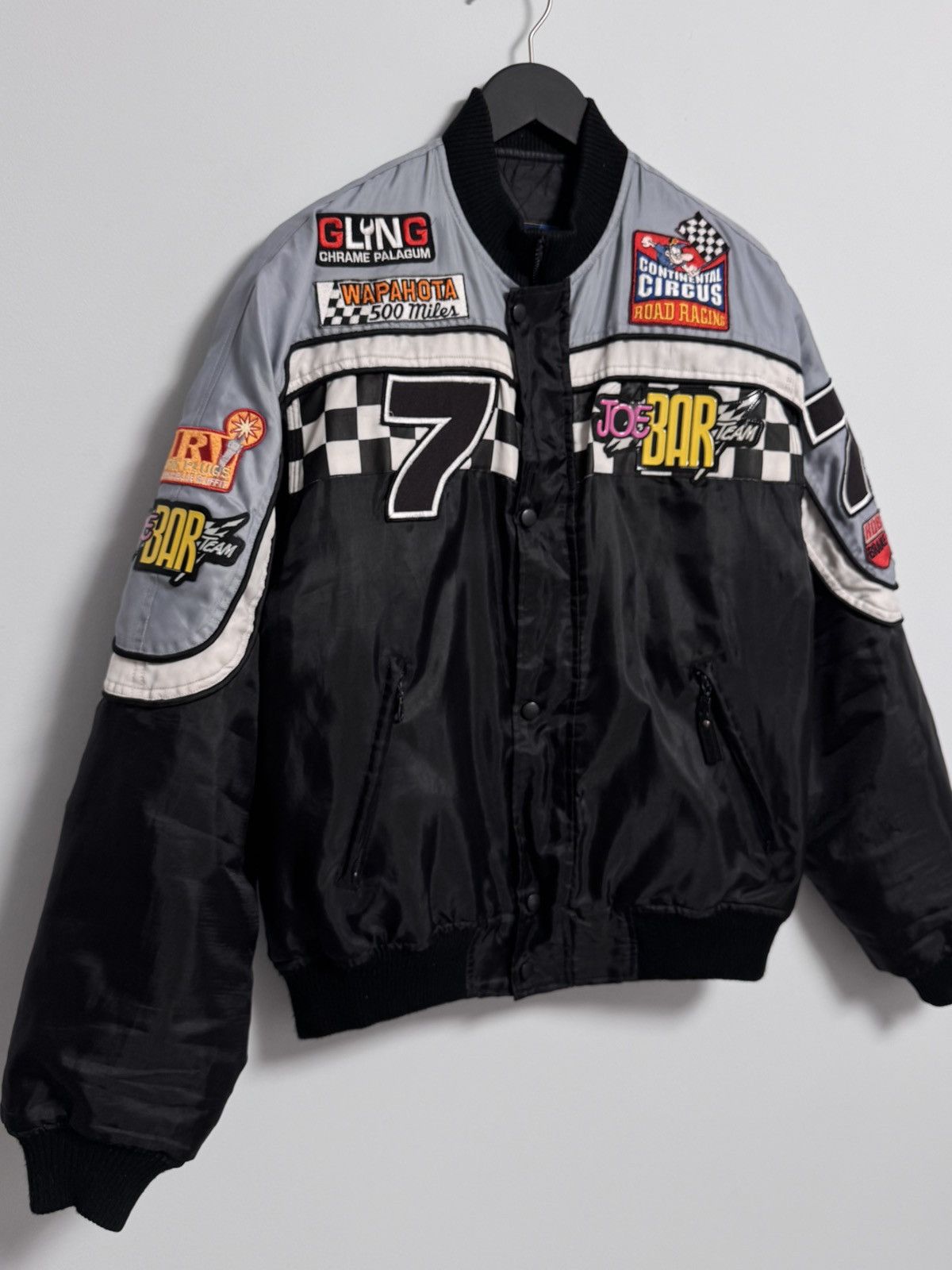 Vintage Racing Vintage Jacket Bomber Joe Bar Y2K style Size US L / EU 52-54 / 3 - 3 Thumbnail