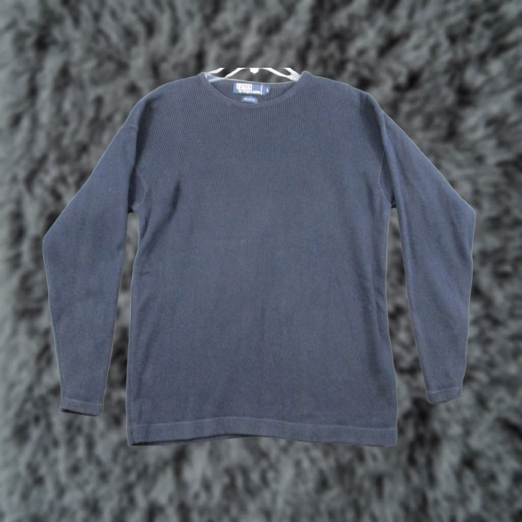 Ralph Lauren VINTAGE Polo Ralph Lauren Sweater Men’s Large Blue Made in Hong Kong Size US L / EU 52-54 / 3 - 1 Thumbnail