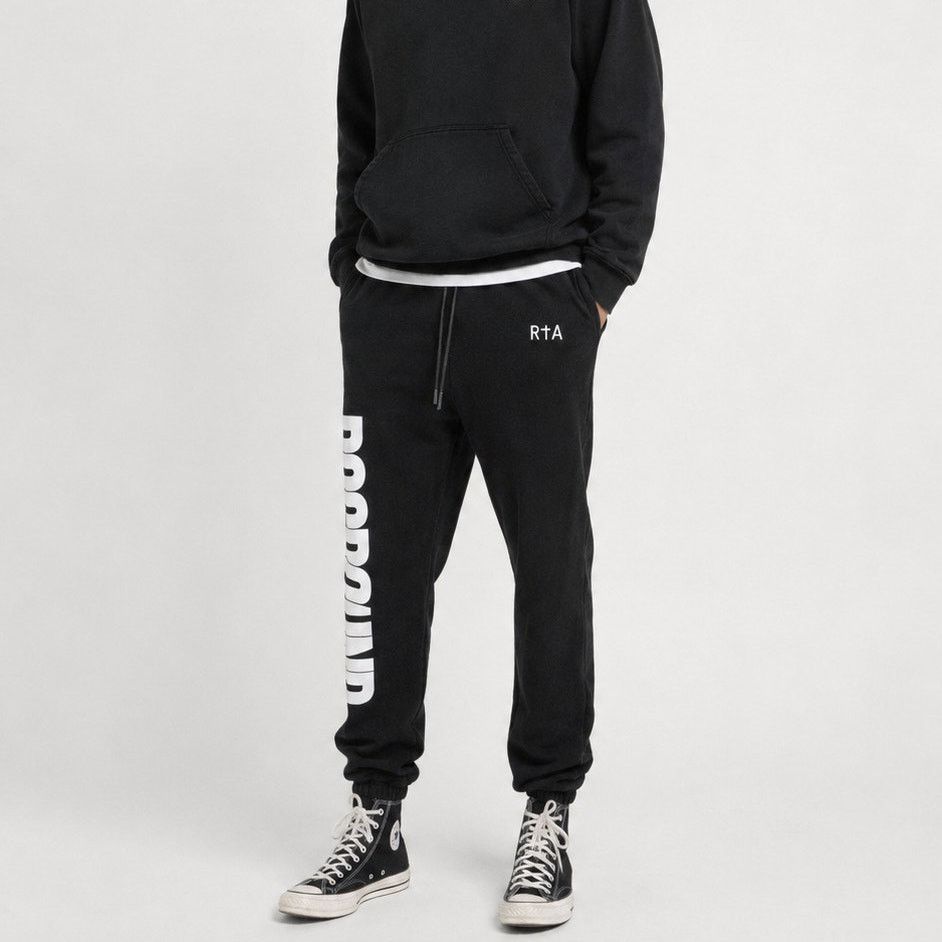 Rta RtA x DOGPOUND Terry Jogger Pant in Black cotton Sz Small Size US 28 / EU 44 - 1 Thumbnail