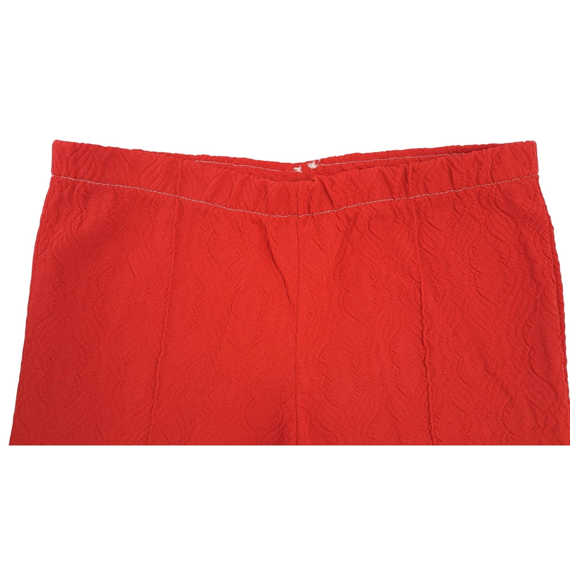 Handmade Vintage Handmade Polyester Pants Textured Stitched Crease 4 Size 27" / US 4 / IT 40 - 5 Thumbnail