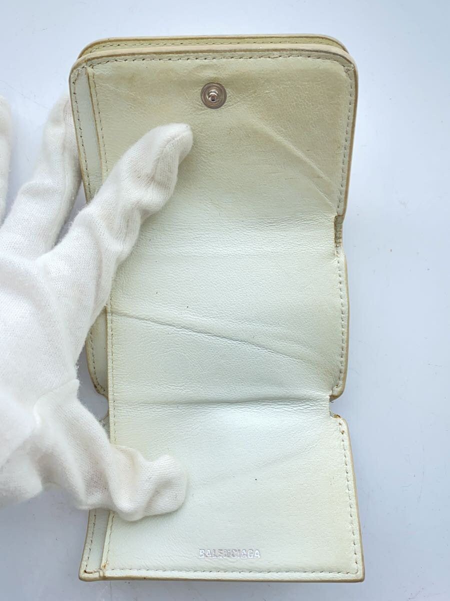 Balenciaga Balenciaga Leather Bi-Fold Wallet White Size ONE SIZE - 4 Thumbnail