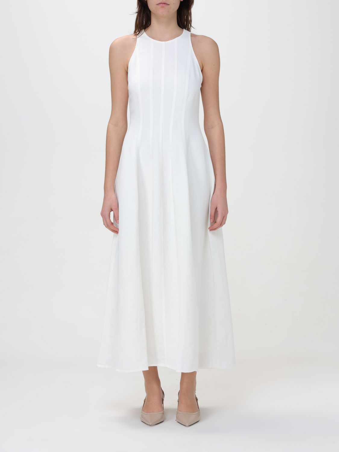 image of Brunello Cucinelli Dress Woman White, Women's (Size Medium)