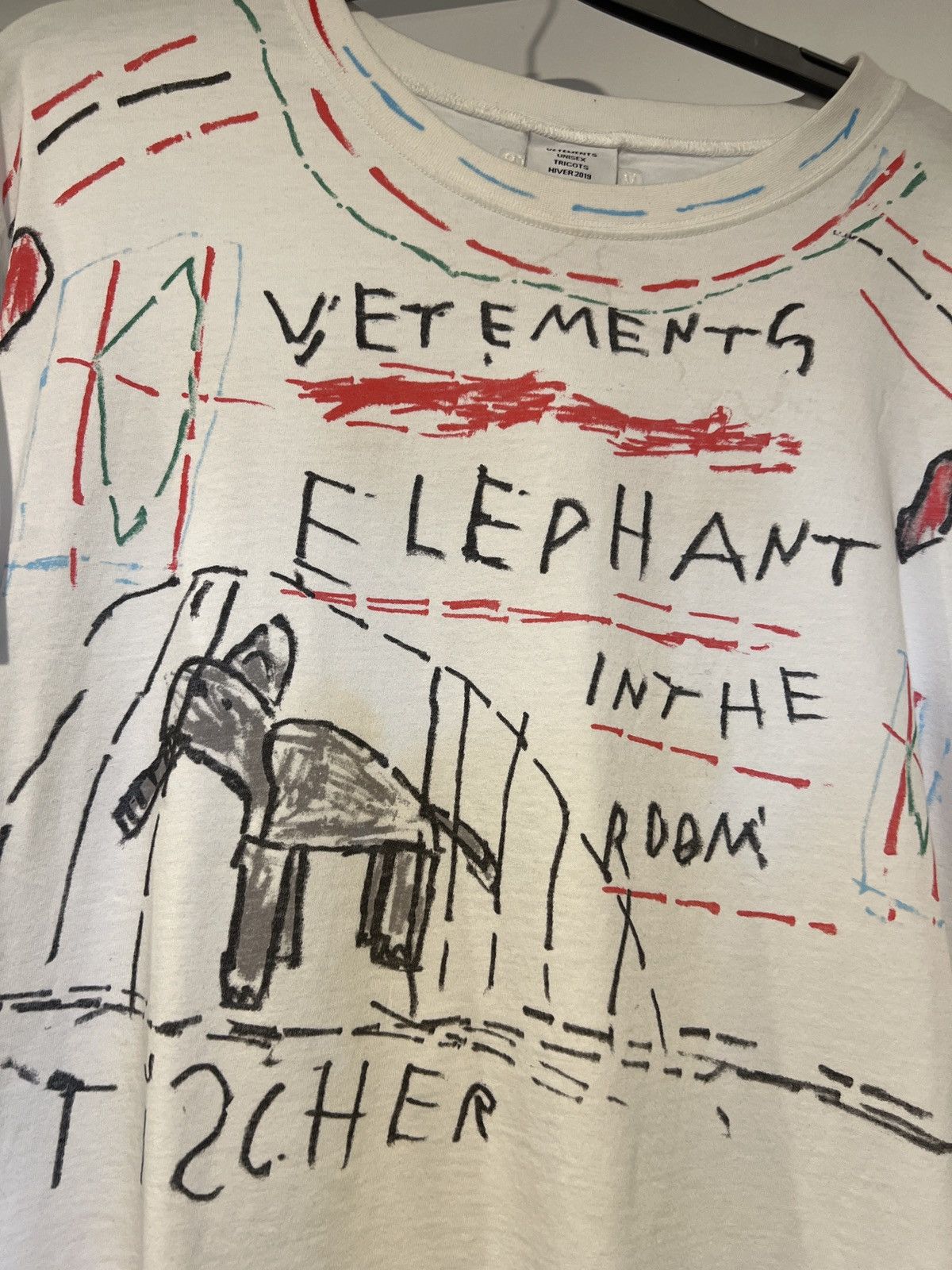 Vetements VETEMENTS ELEPHANT IN THE ROOM TEE UAH19TR309