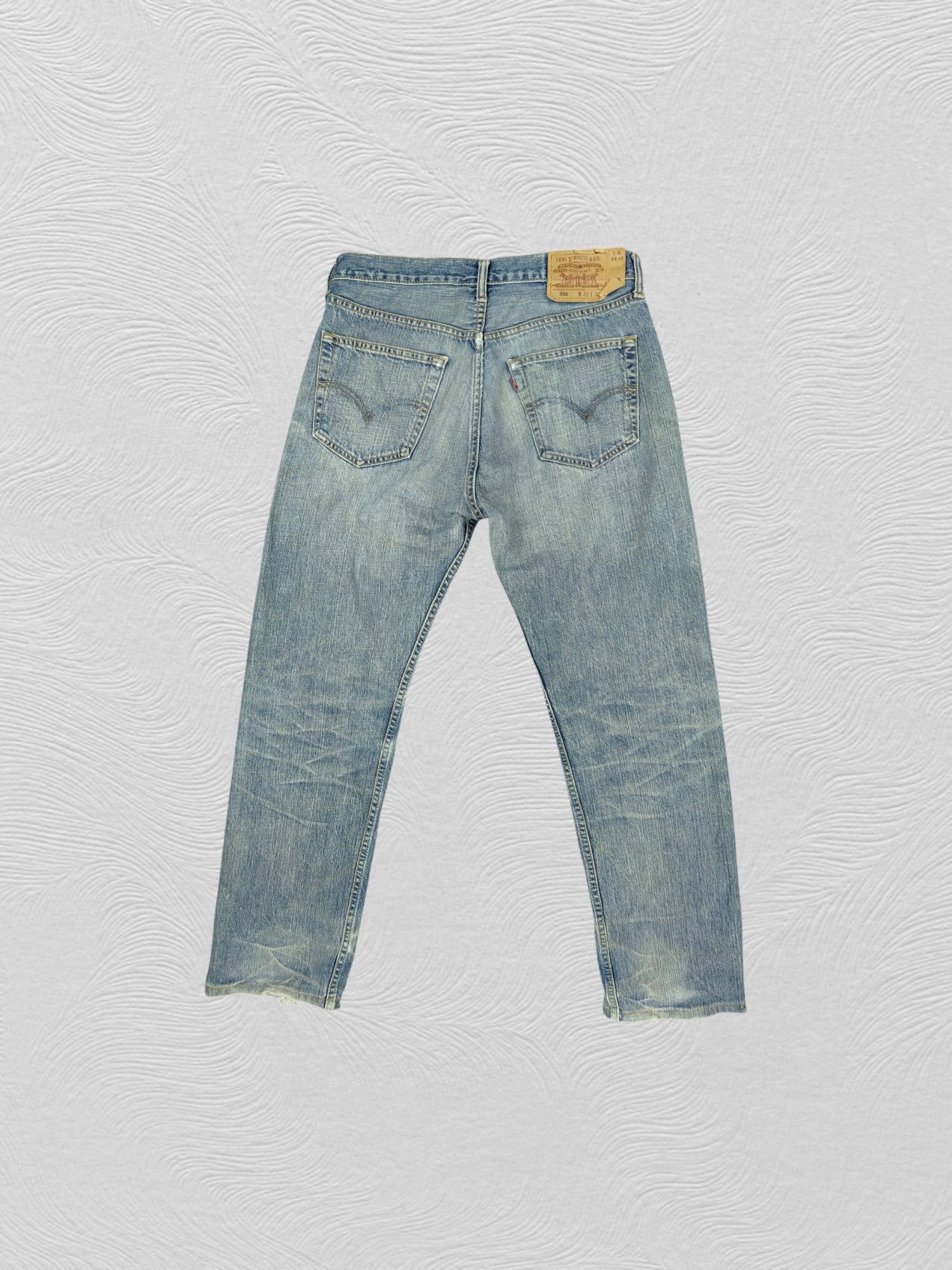 Levi's 90s Vintage Levi's 501 Distressed 31 x 28.5 Denim-JN231 Size US 31 - 2 Thumbnail