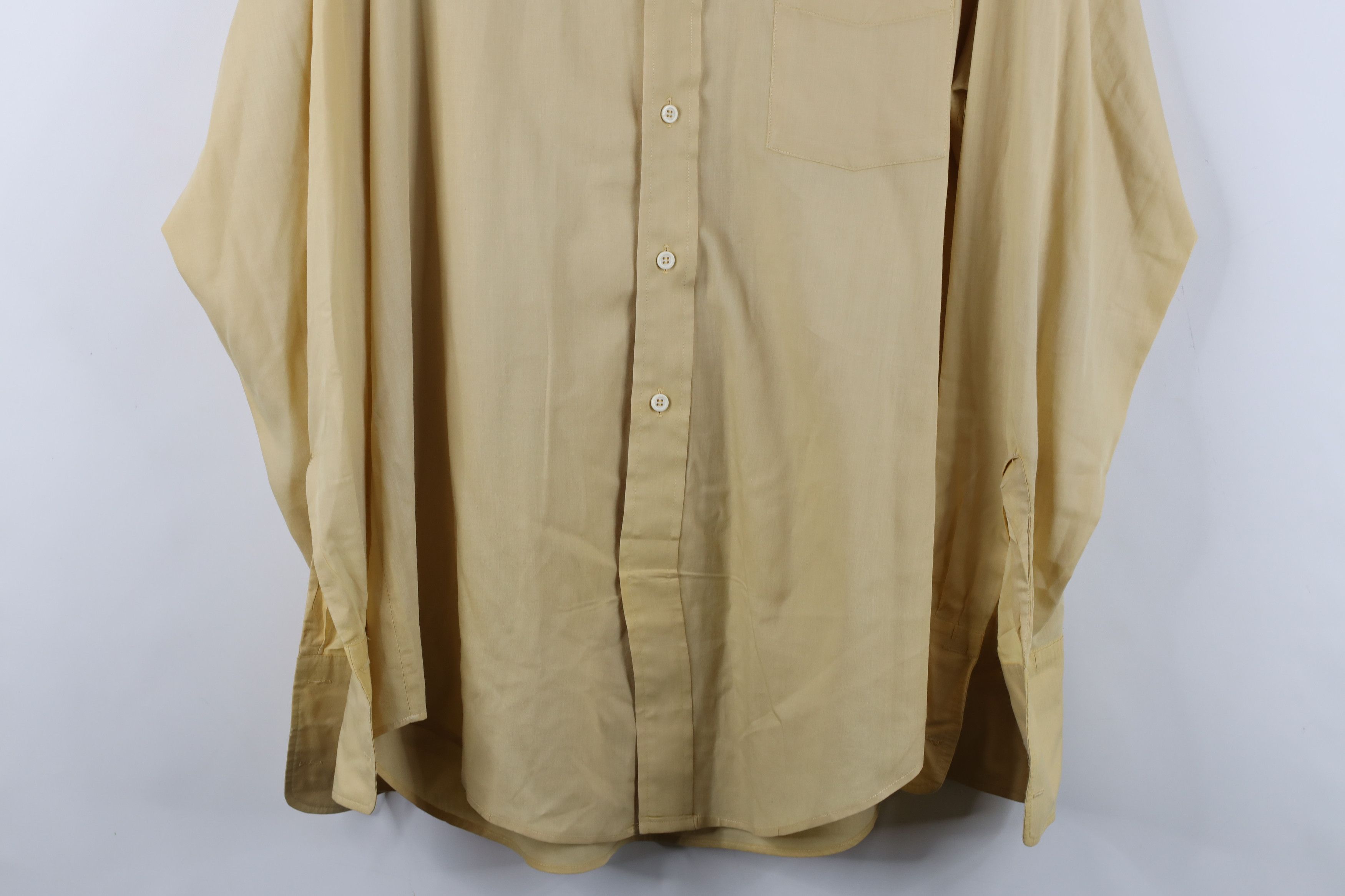 Vintage Vintage 60s Streetwear Collared Button Shirt Yellow USA Size US M / EU 48-50 / 2 - 3 Thumbnail