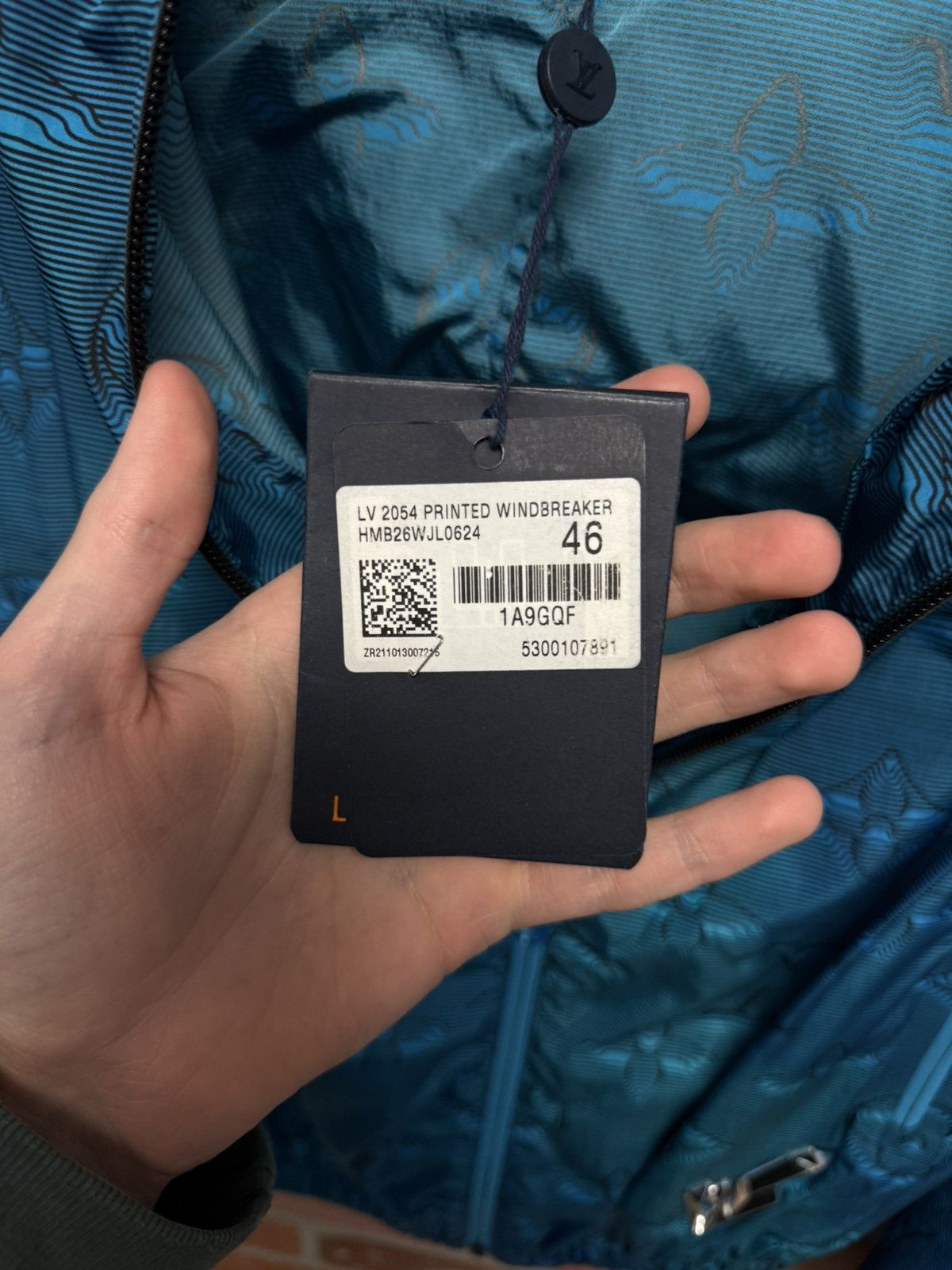 Louis Vuitton Louis Vuitton Virgil Abloh Blue Zip Up Windbreaker RARE 46 Size US S / EU 44-46 / 1 - 13 Thumbnail