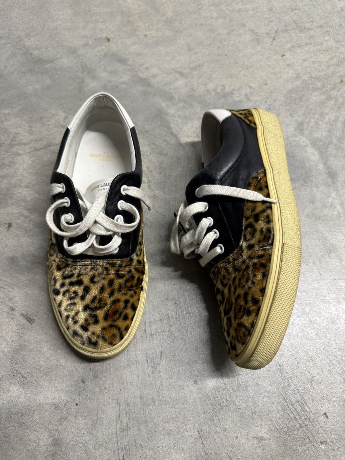Saint Laurent Paris Saint Laurent Leopard Skate Sneakers Size US 10.5 / EU 43-44 - 1 Thumbnail