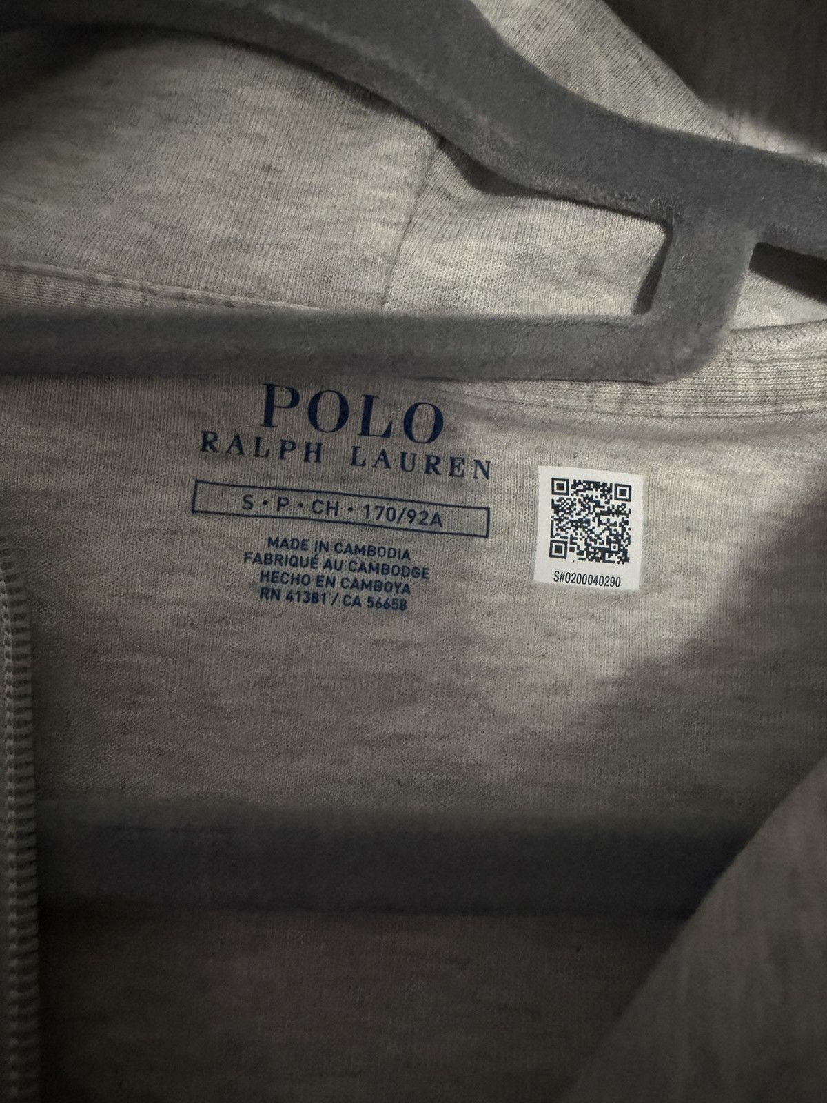 Polo Ralph Lauren Double-Knit Full-Zip Hoodie leather light grey Size US S / EU 44-46 / 1 - 2 Thumbnail
