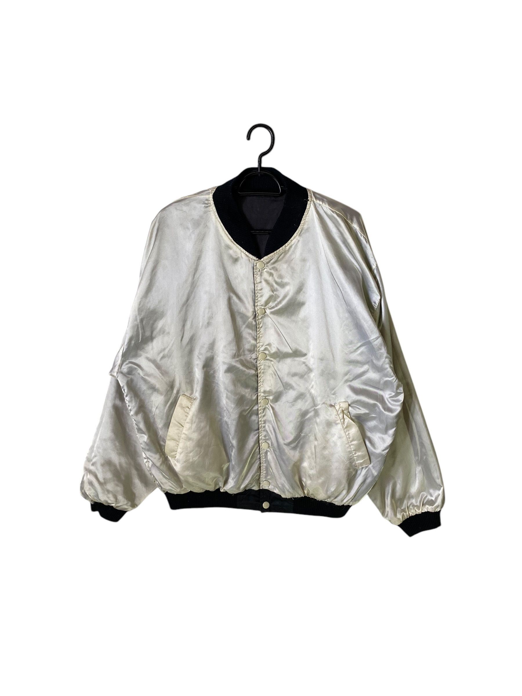 Vintage Rare vintage 80s i-D magazine reversible satin bomber jacket Size US L / EU 52-54 / 3 - 10 Thumbnail