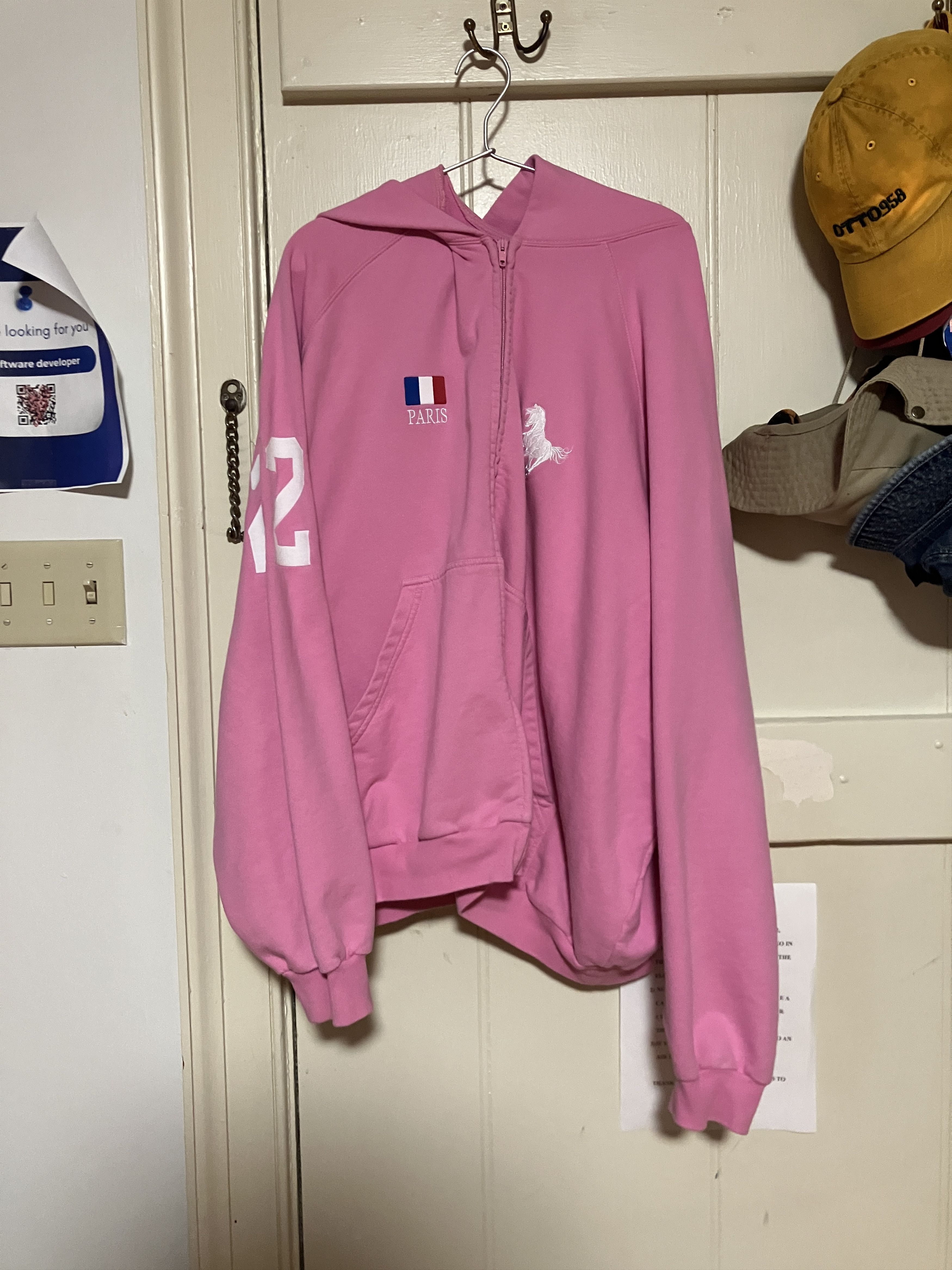 Balenciaga Winter 22 Polo Set Oversized Zip Up Hoodie | Grailed