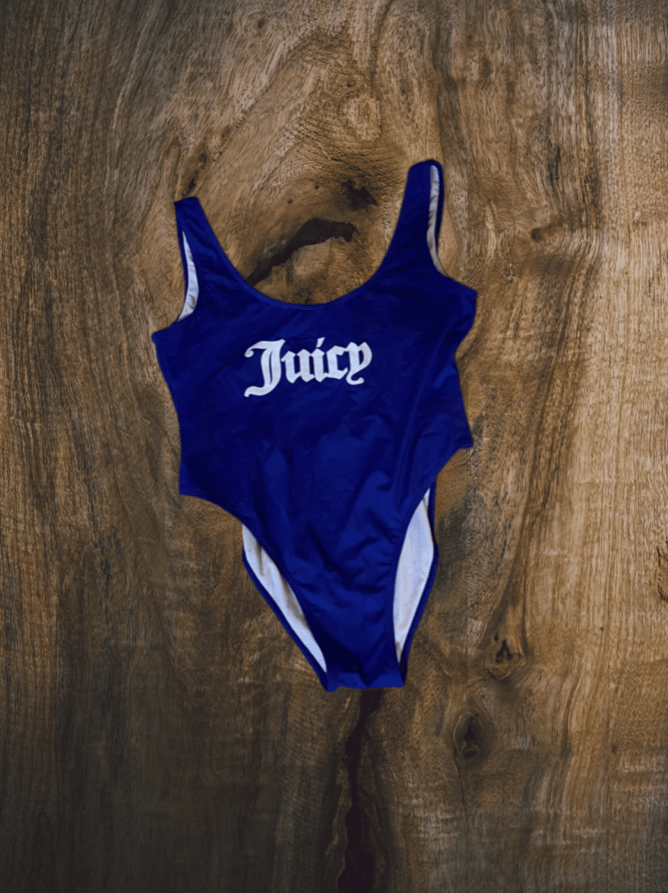 Juicy Couture Juicy Couture Swimwear Women S Small Blue One Piece Beach Royalty Striped Ruched Grailed