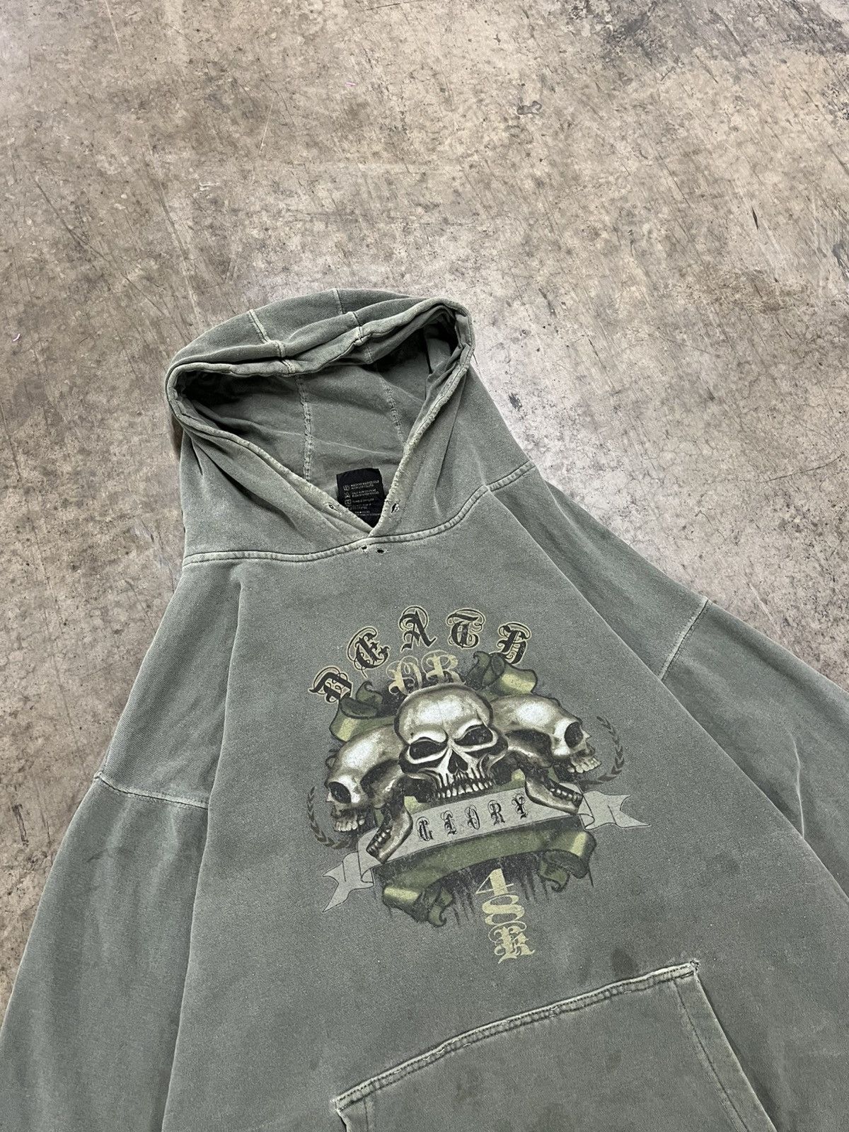 Vintage Y2k top heavy grunge hoodie skater streetwear hype rare Size US L / EU 52-54 / 3 - 4 Thumbnail