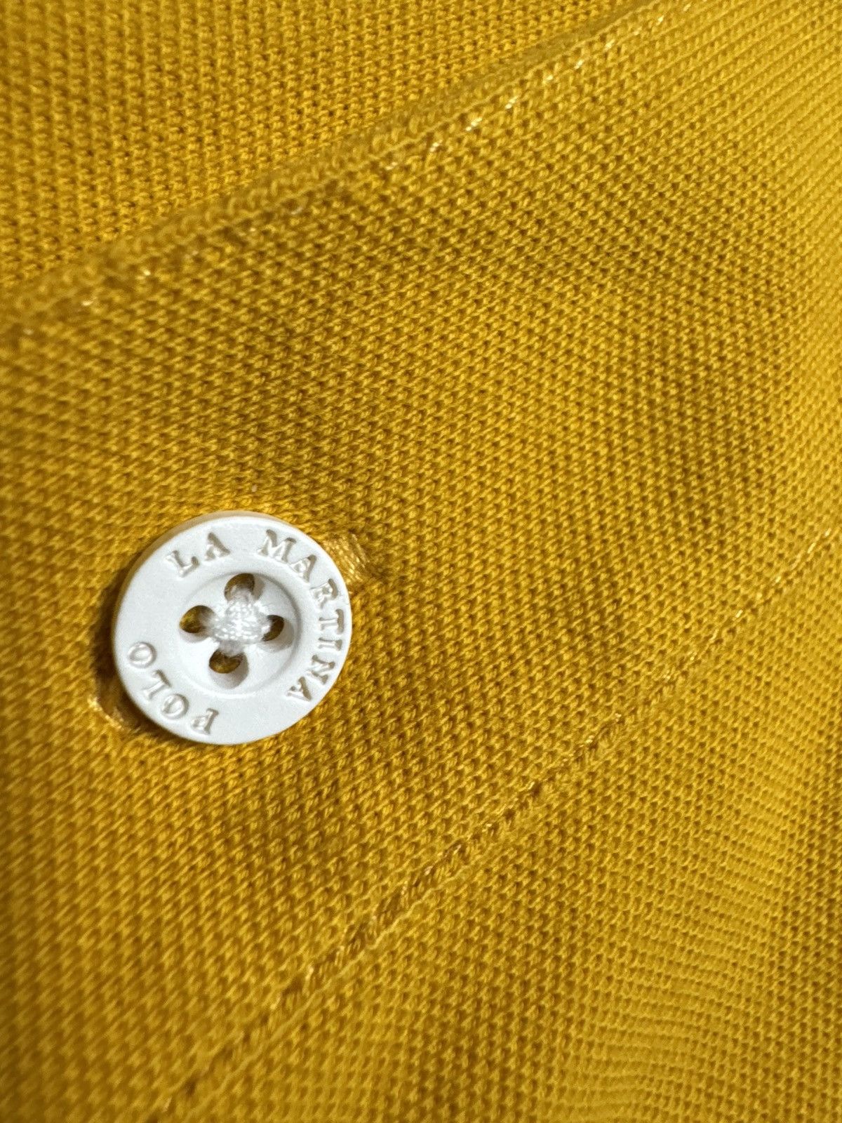 La Martina La Martina Big Logo #3 Polo Shirt Size XL Yellow Size US XL / EU 56 / 4 - 6 Thumbnail