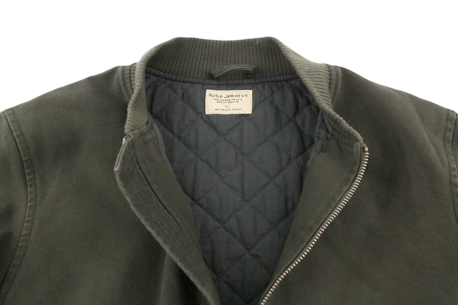 Nudie Jeans M Grey Full Zip Patch Pockets Lined Lightweight 86392 Size US M / EU 48-50 / 2 - 5 Thumbnail