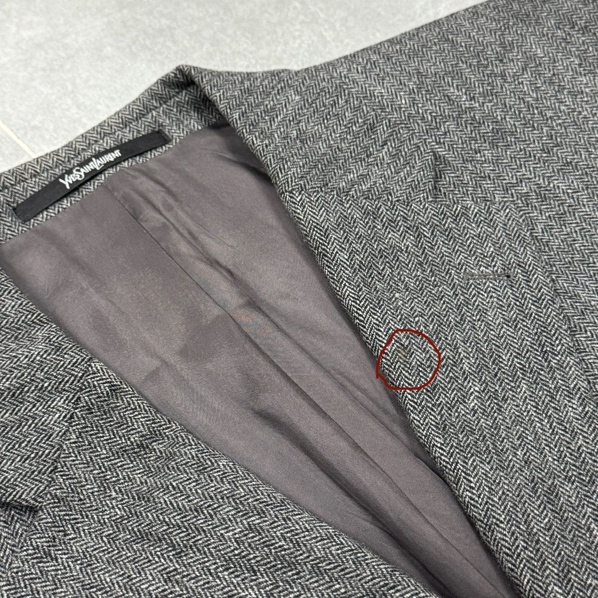 Yves Saint Laurent Vintage Yves Saint Laurent YSL Wool Blazer Men Size 27 Size 52R - 9 Thumbnail