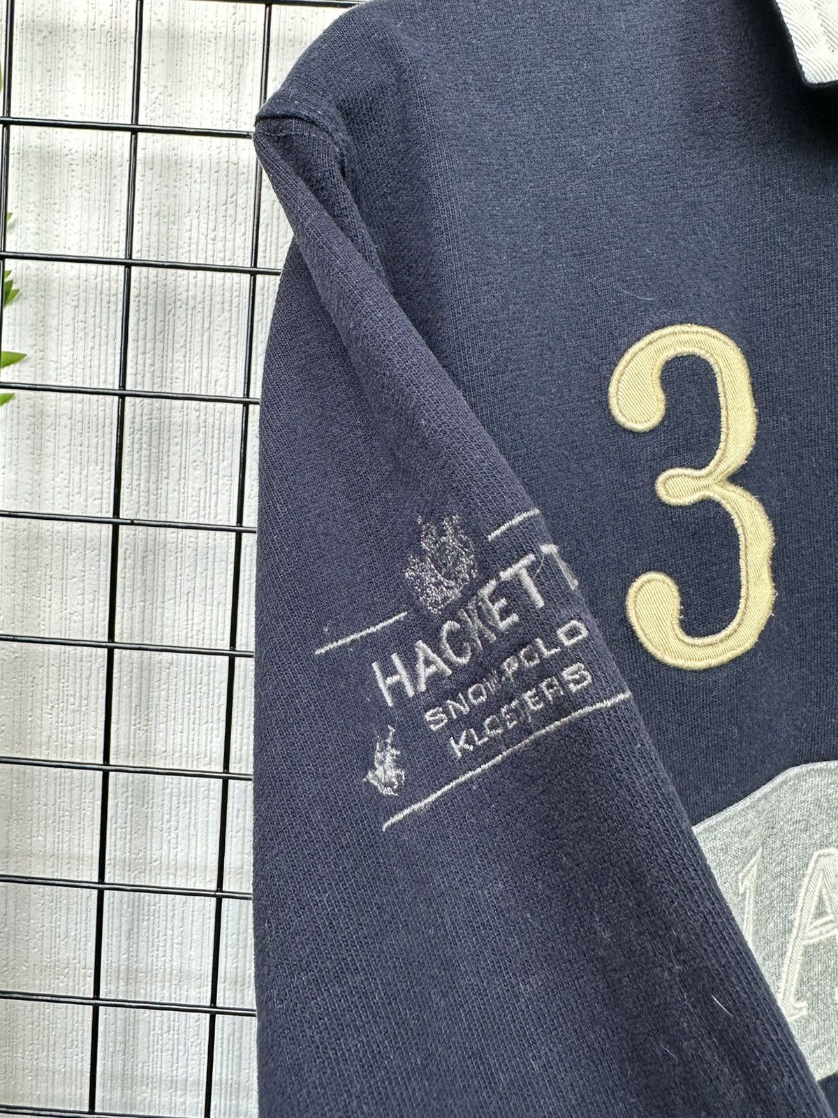 Hackett × Vintage Vintage Hackett London Snow polo team jersey #3 Men L Navy Size US L / EU 52-54 / 3 - 9 Thumbnail