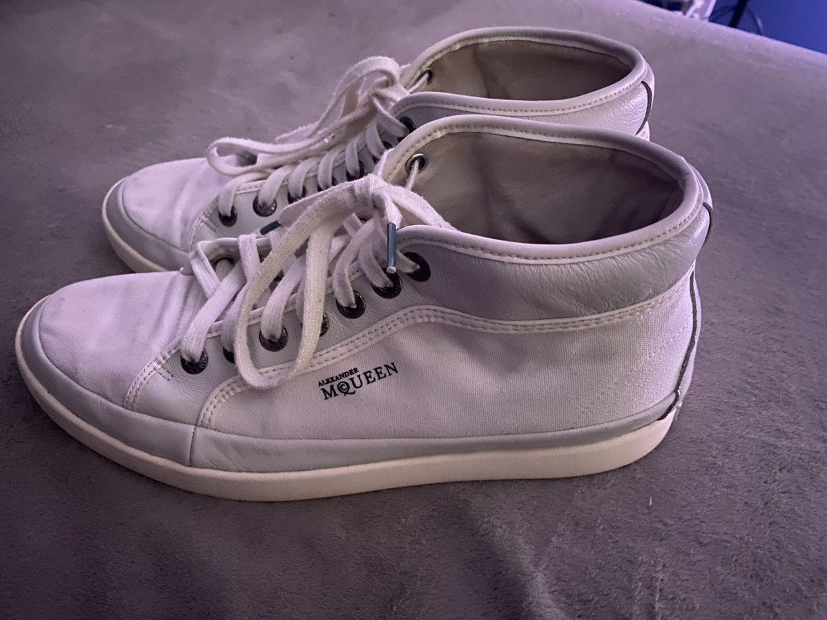 Alexander McQueen x Puma White High-Top Sneakers