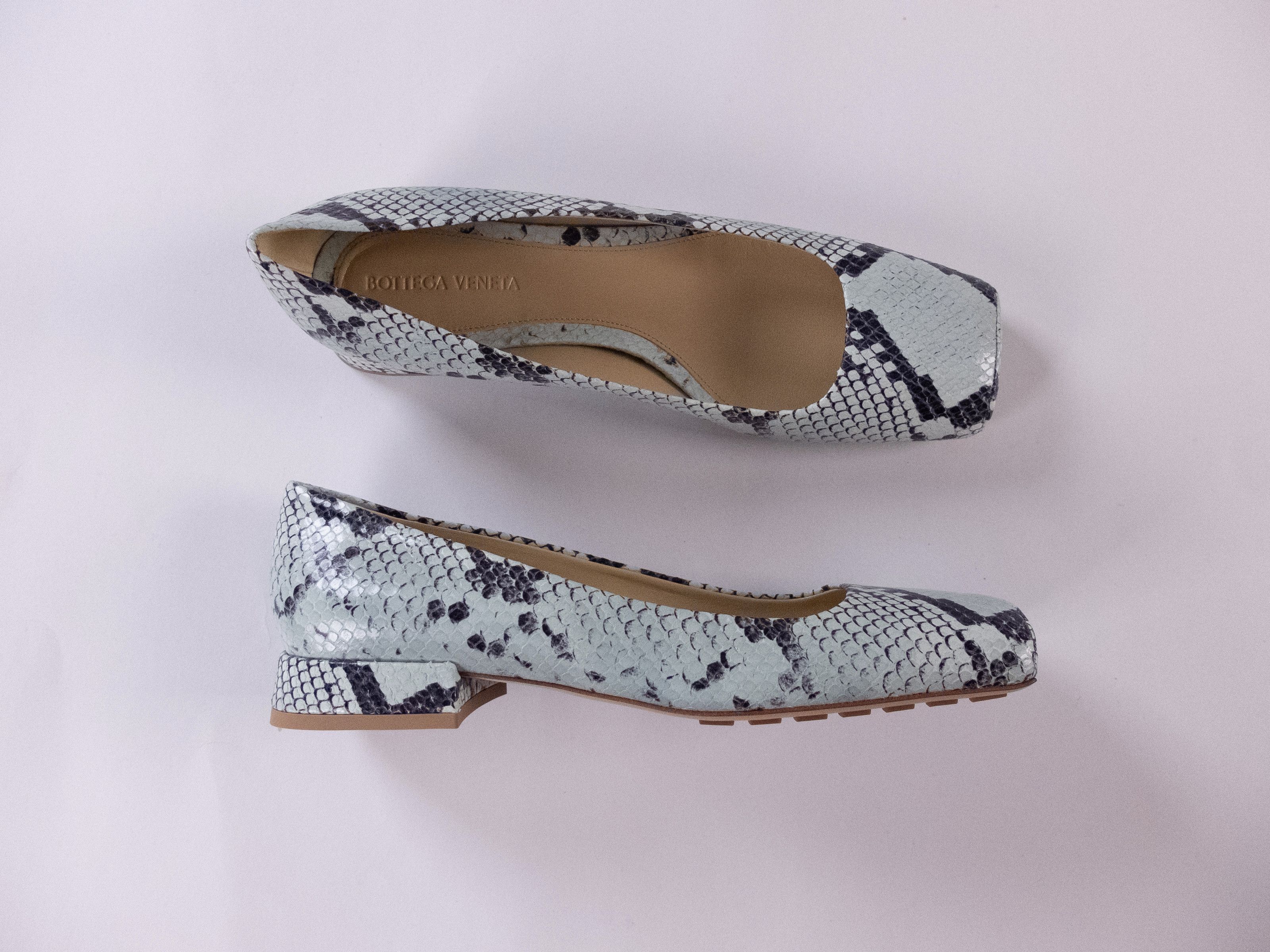 Bottega Veneta BOTTEGA VENETA Tower Flat python lambskin ballet flats 9 39 Size US 9 / IT 39 - 3 Thumbnail