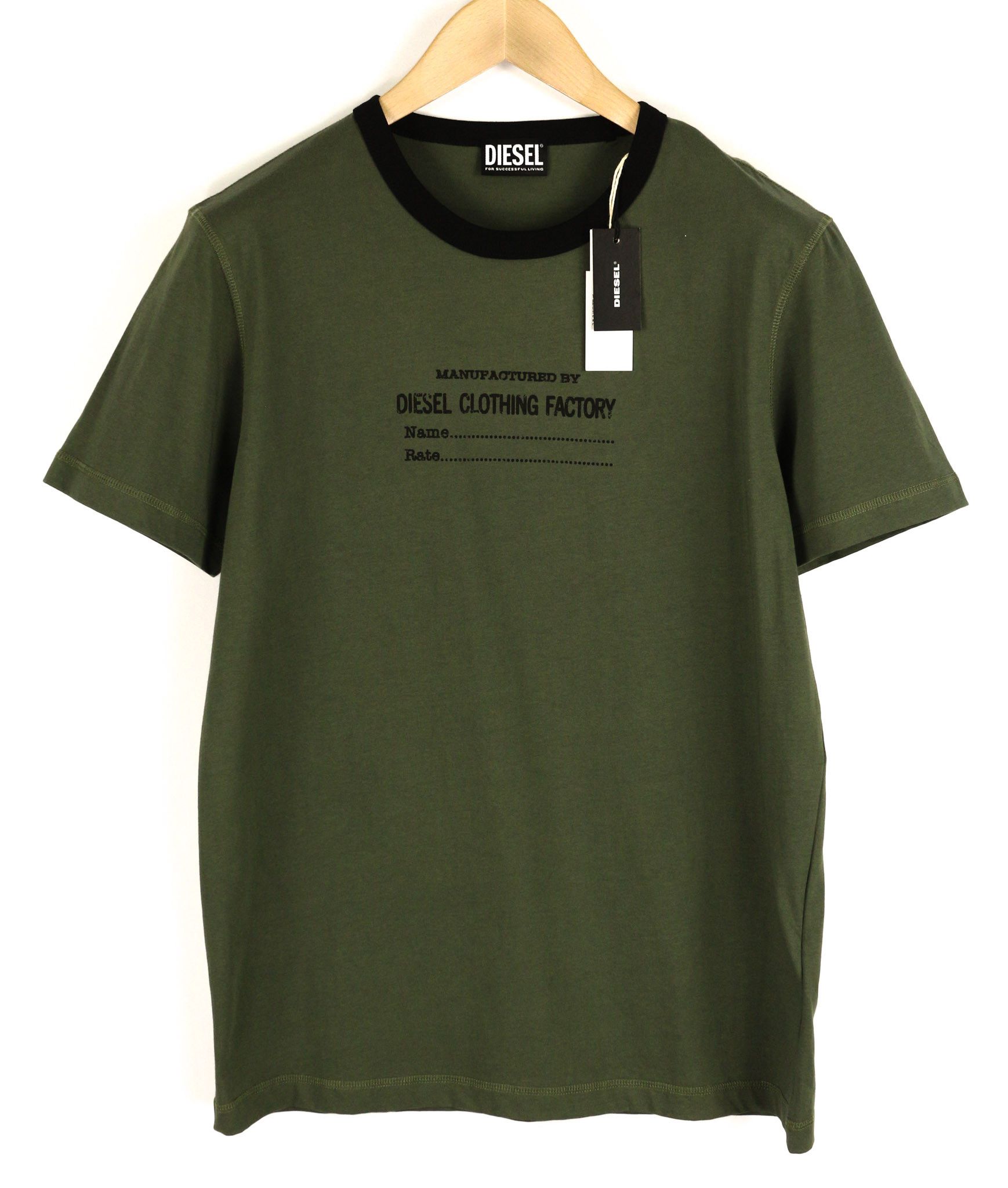 Diesel T-DIEGOR-C3 L Crew Neck Tricot Logo Dark T-Shirt 40319 Size US L / EU 52-54 / 3 - 1 Thumbnail