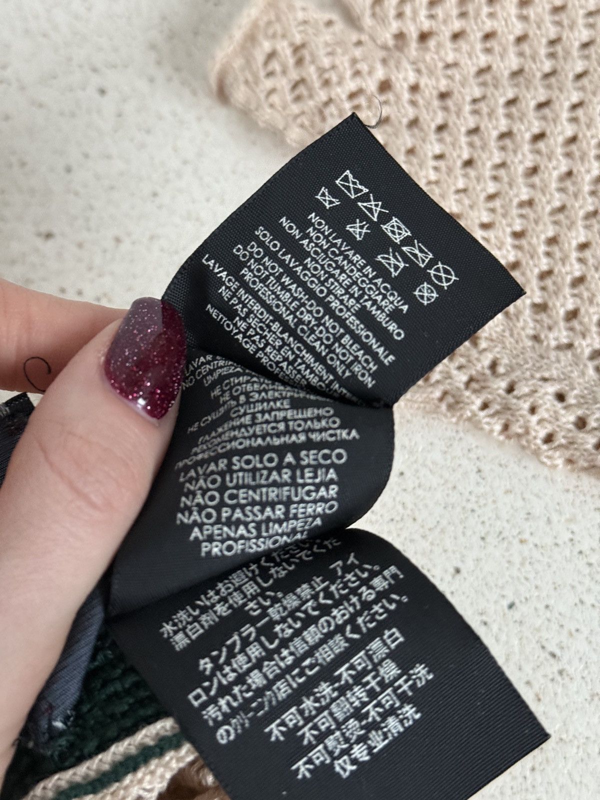 Gucci Gucci Crochet Mittens Web Stripe Fingerless Gloves Size ONE SIZE - 7 Thumbnail
