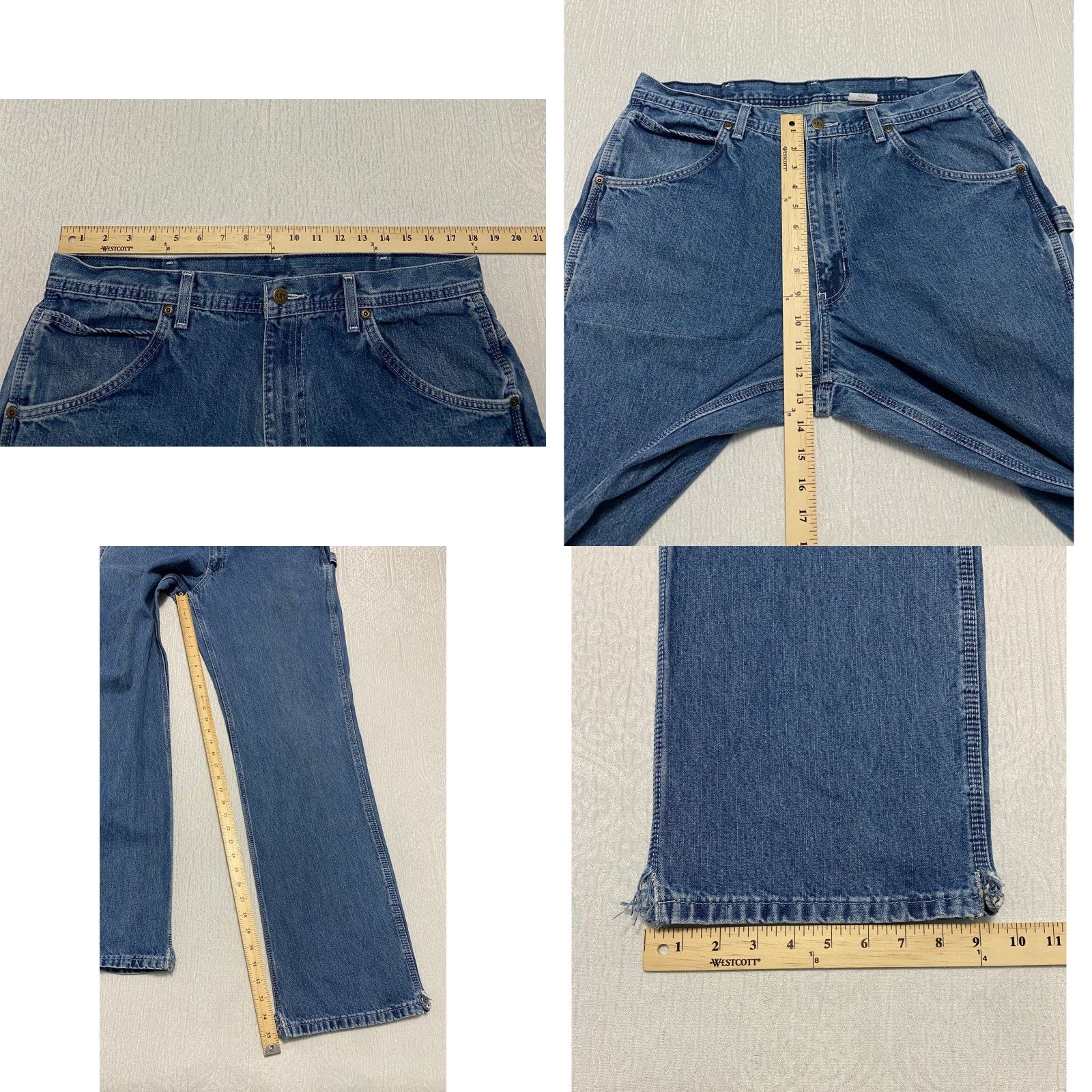 Vintage VINTAGE Key Carpenter Jeans Mens Size 36×36 Blue Regular Rise Mid Inseam 36 Jeans Carpenter Blue Mens Size US 36 / EU 52 - 8 Thumbnail