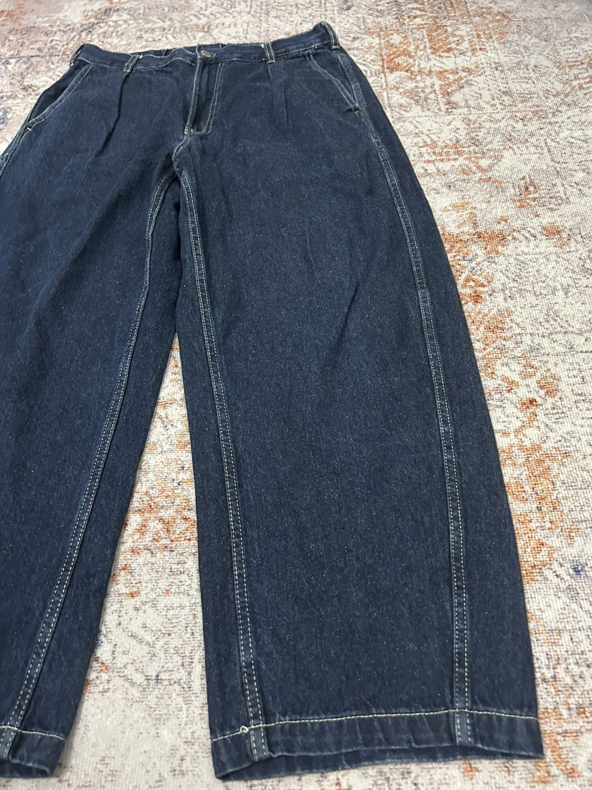 GU × Japanese Brand × Yohji Yamamoto Gu japan Wide Leg Baggy Jeans Yohji style Size US 30 / EU 46 - 5 Thumbnail
