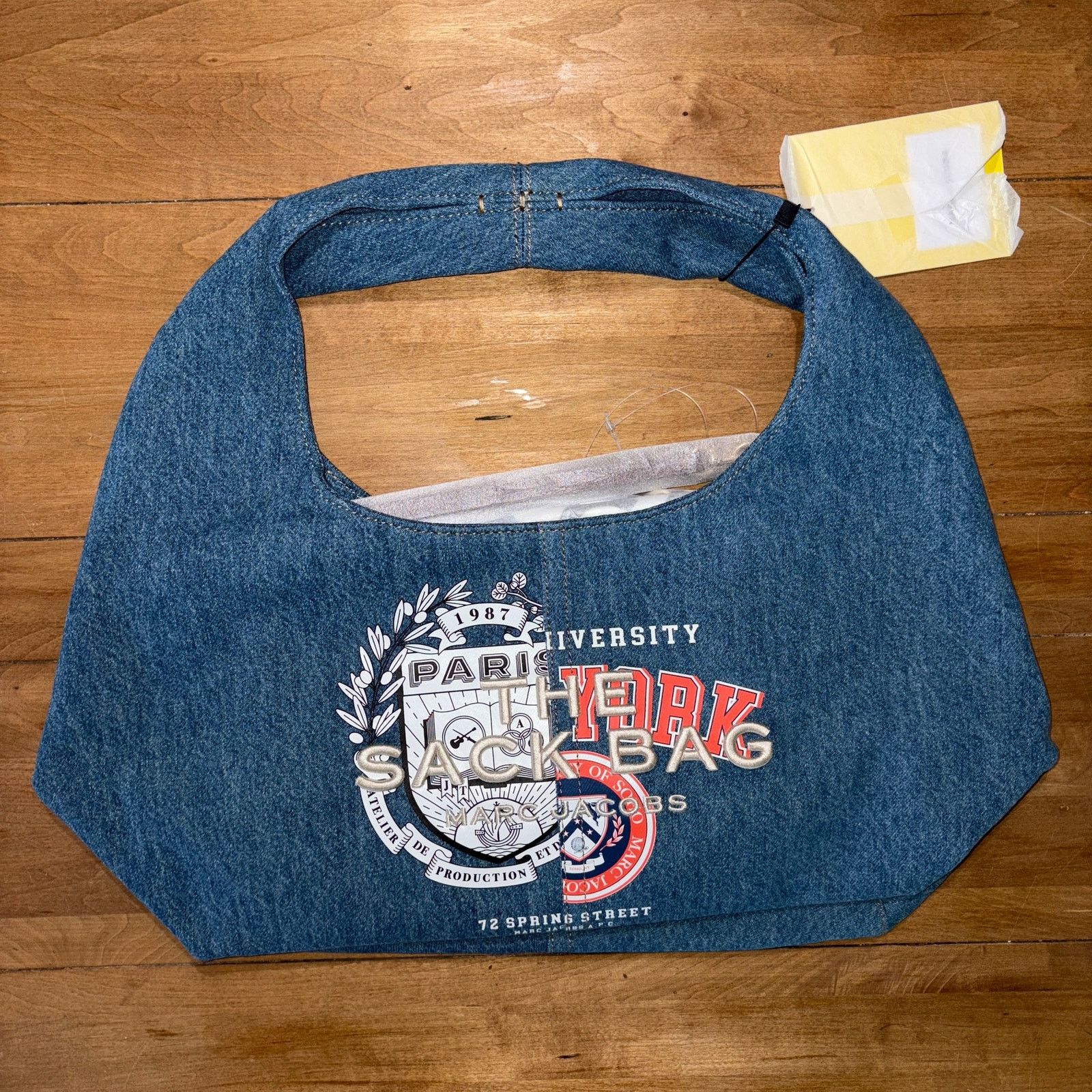 Marc Jacobs Marc Jacobs x A.P.C. The Large Sack Bag Denim Varsity Blue Size ONE SIZE - 1 Thumbnail